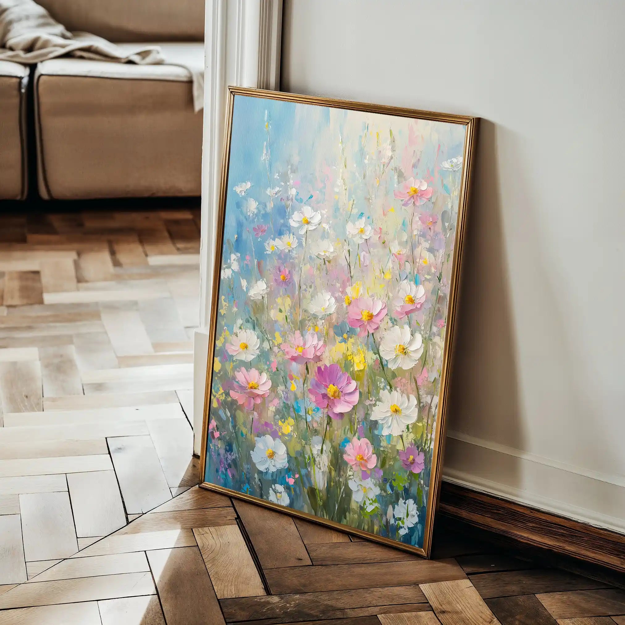 Floral Canvas Wall Art WAD1437-F 90 x 60 cm / Stretched on hidden frame