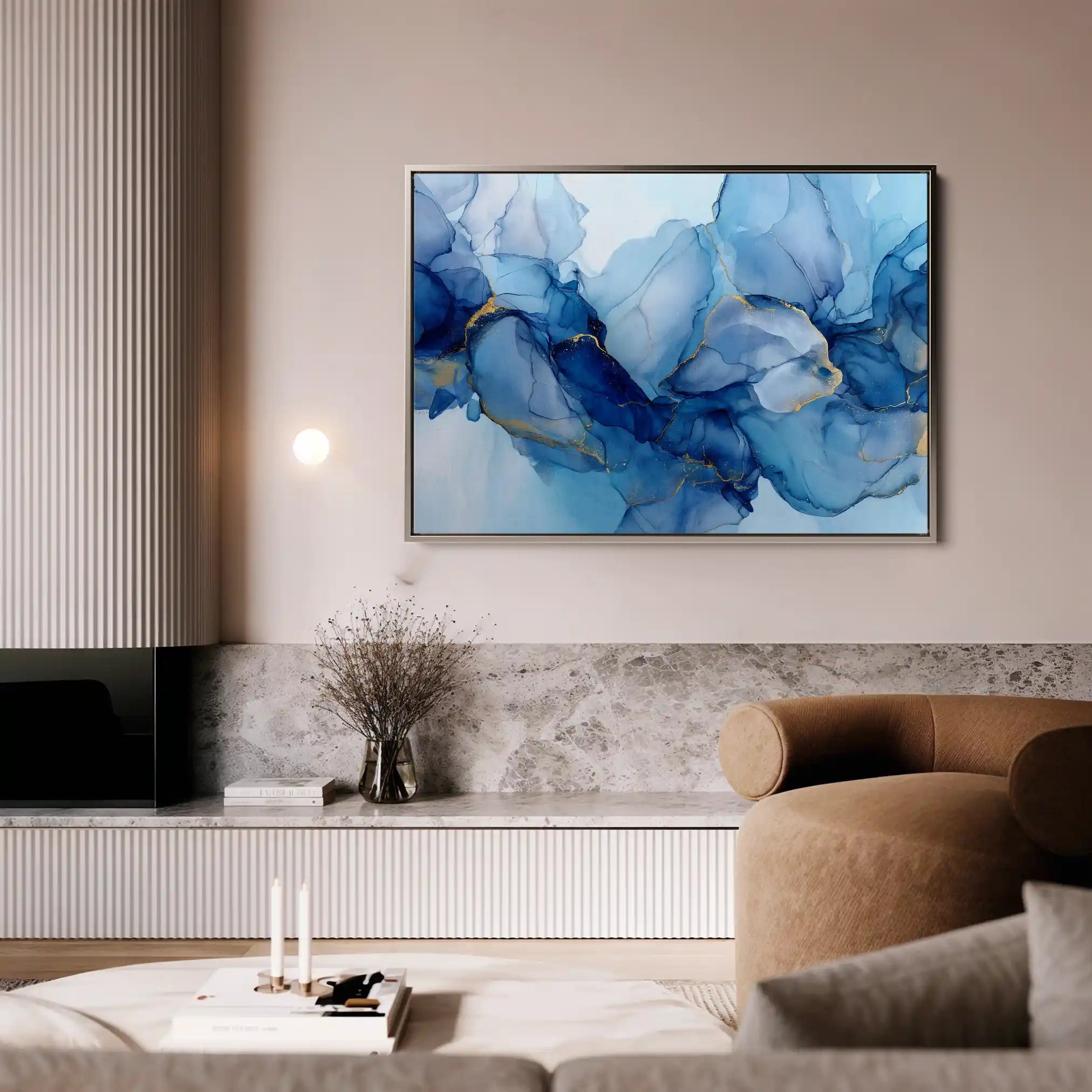 Abstract 1438 Canvas Art 60 x 40 cm / Stretched on hidden frame