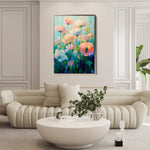 Floral Canvas Wall Art WAD1438-F 90 x 60 cm / Stretched on hidden frame