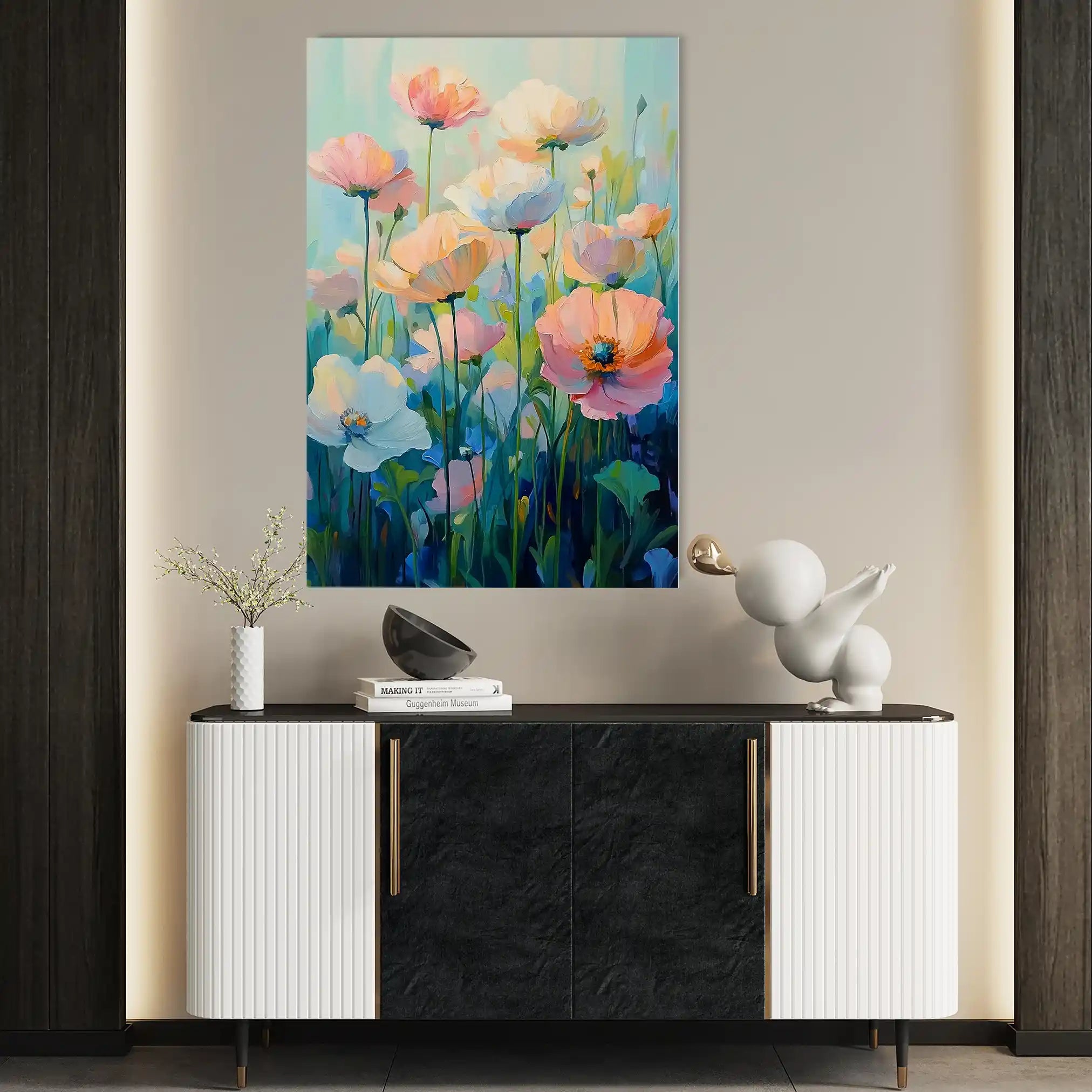 Floral Canvas Wall Art WAD1438-F 90 x 60 cm / Stretched on hidden frame