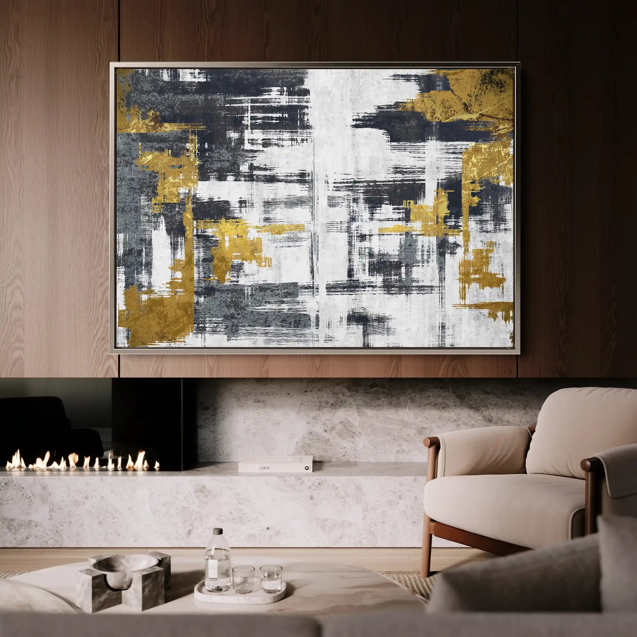 Abstract 144 Canvas Art 60 x 40 cm / Stretched on hidden frame