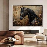 Horses 144 Canvas Art 90 x 60 cm / Stretched on hidden frame