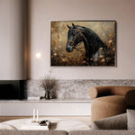 Horses 144 Canvas Art 90 x 60 cm / Stretched on hidden frame