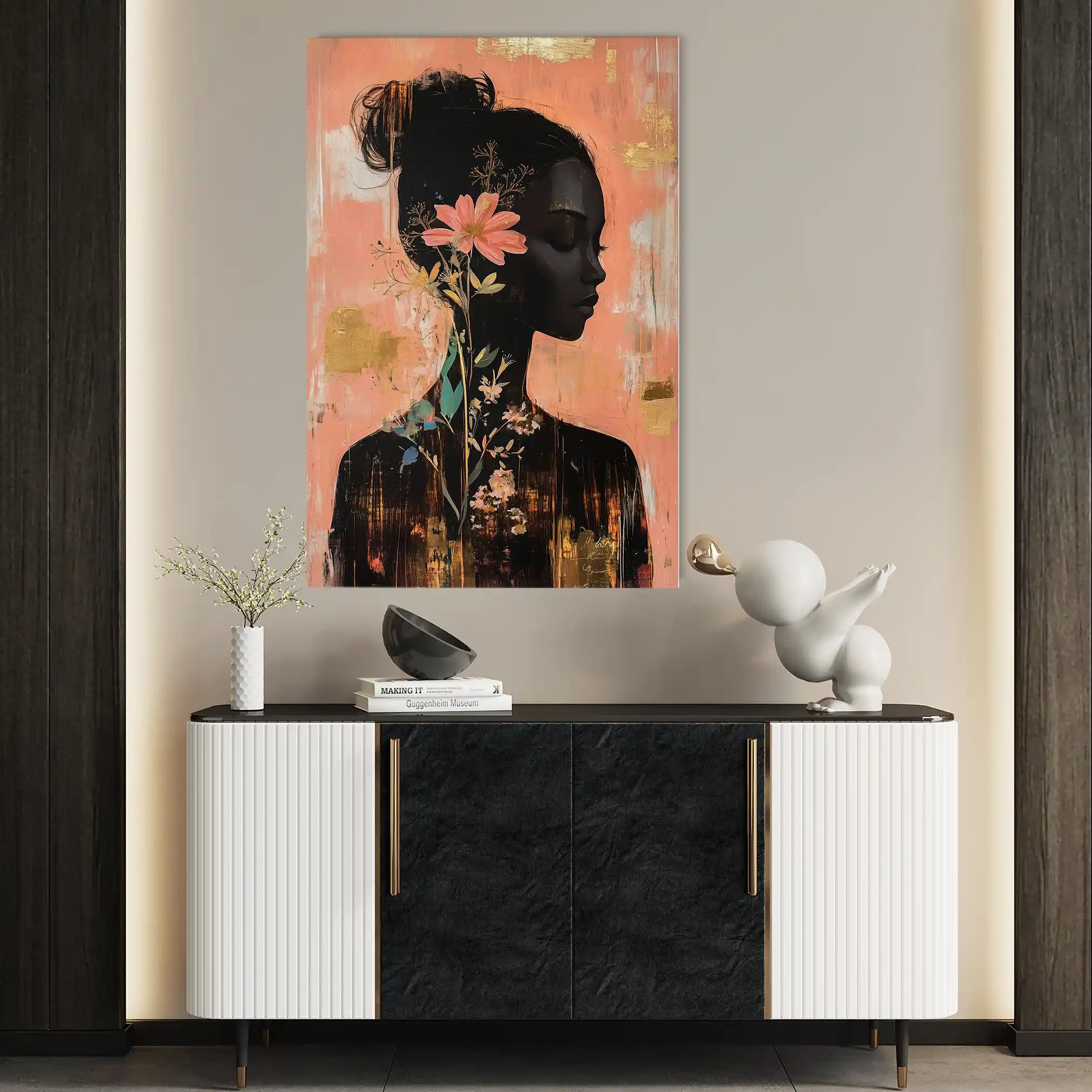 Portrait 144 Canvas Art 90 x 60 cm / Stretched on hidden frame