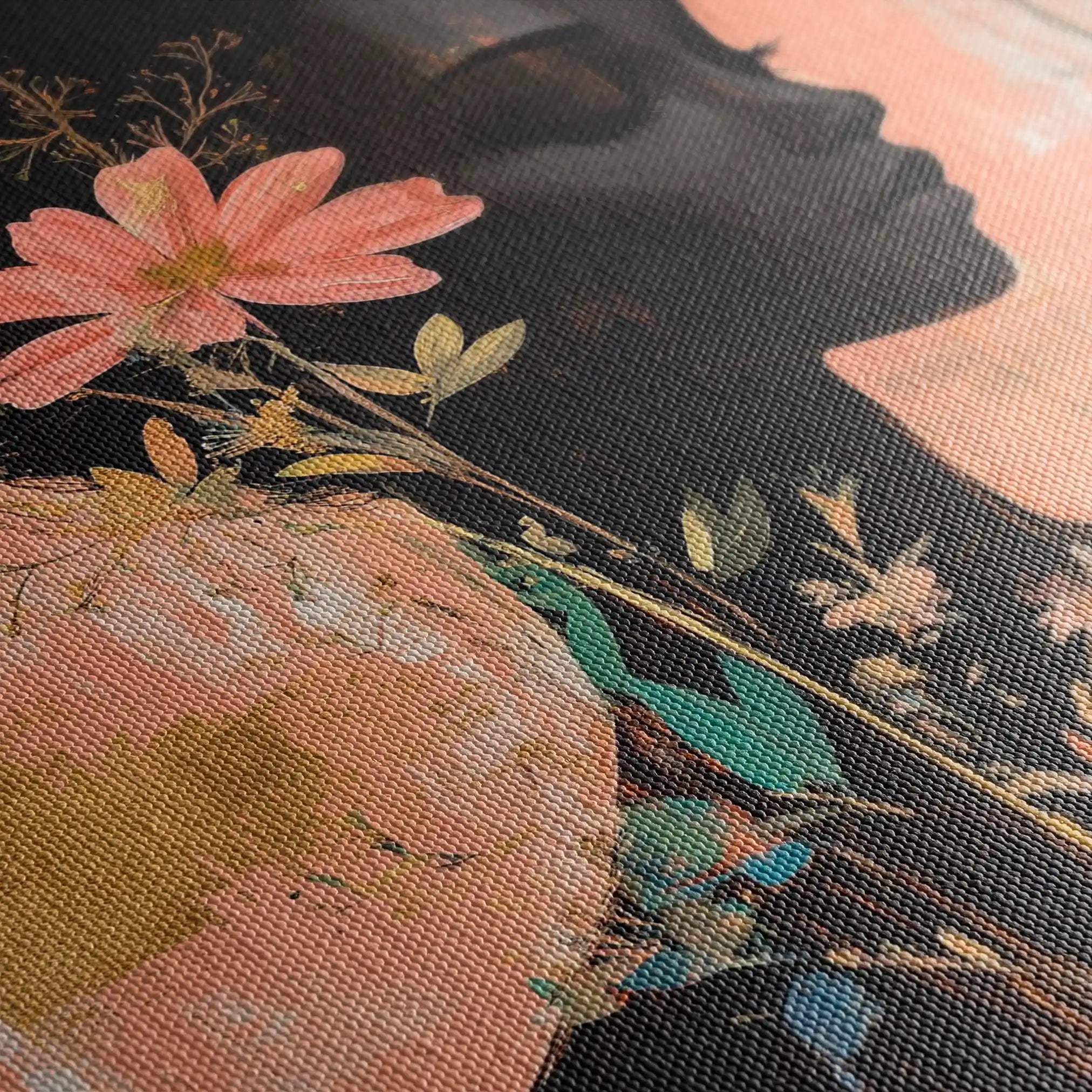 Portrait 144 Canvas Art 90 x 60 cm / Stretched on hidden frame