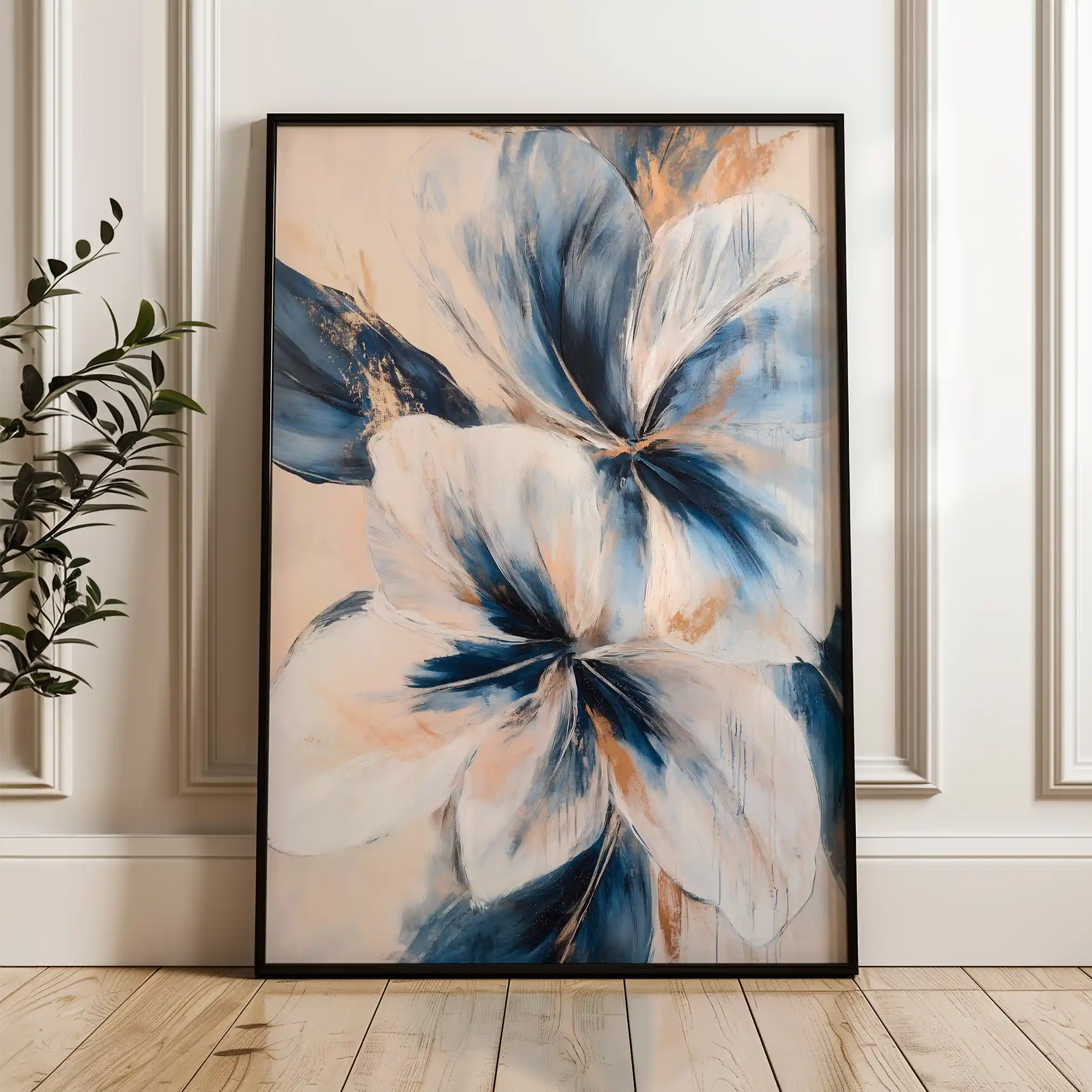 Floral Canvas Wall Art WAD1440-F 90 x 60 cm / Stretched on hidden frame