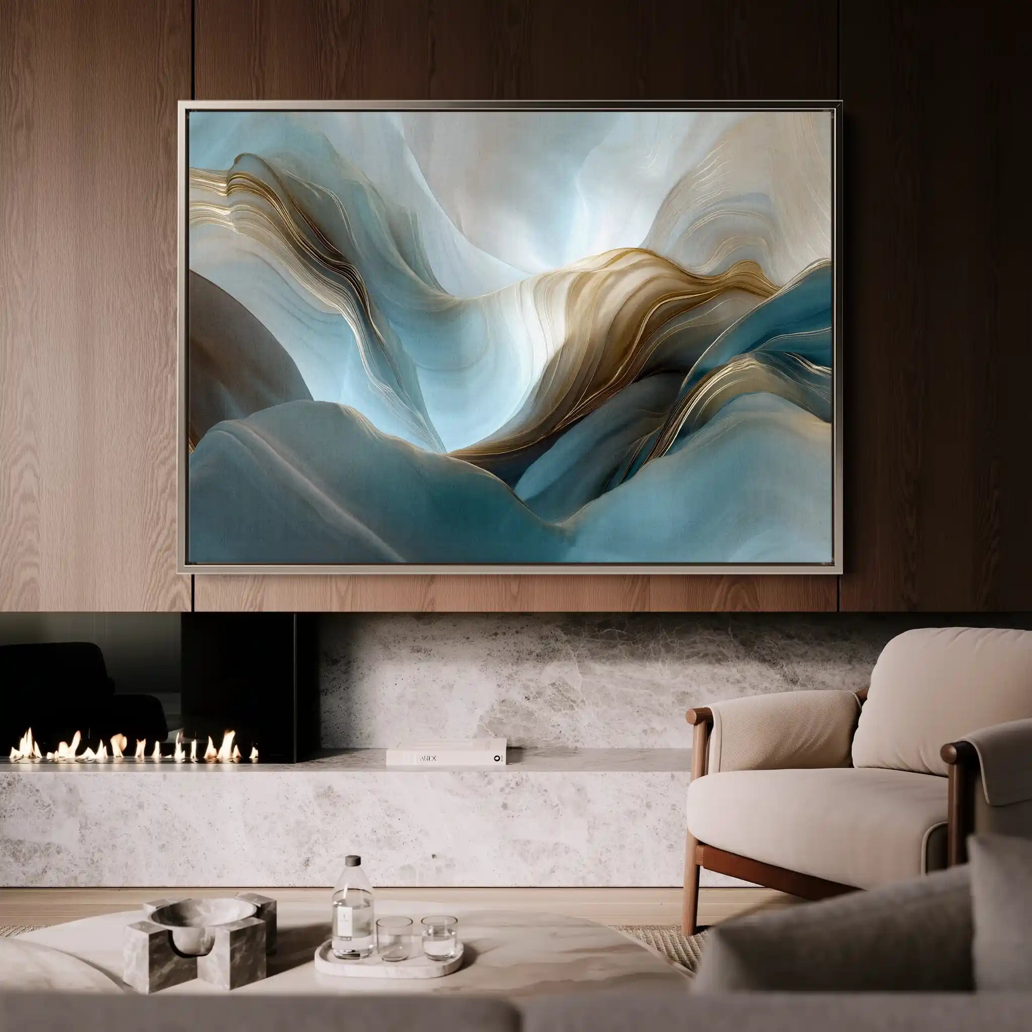 Abstract 1441 Canvas Art 60 x 40 cm / Stretched on hidden frame