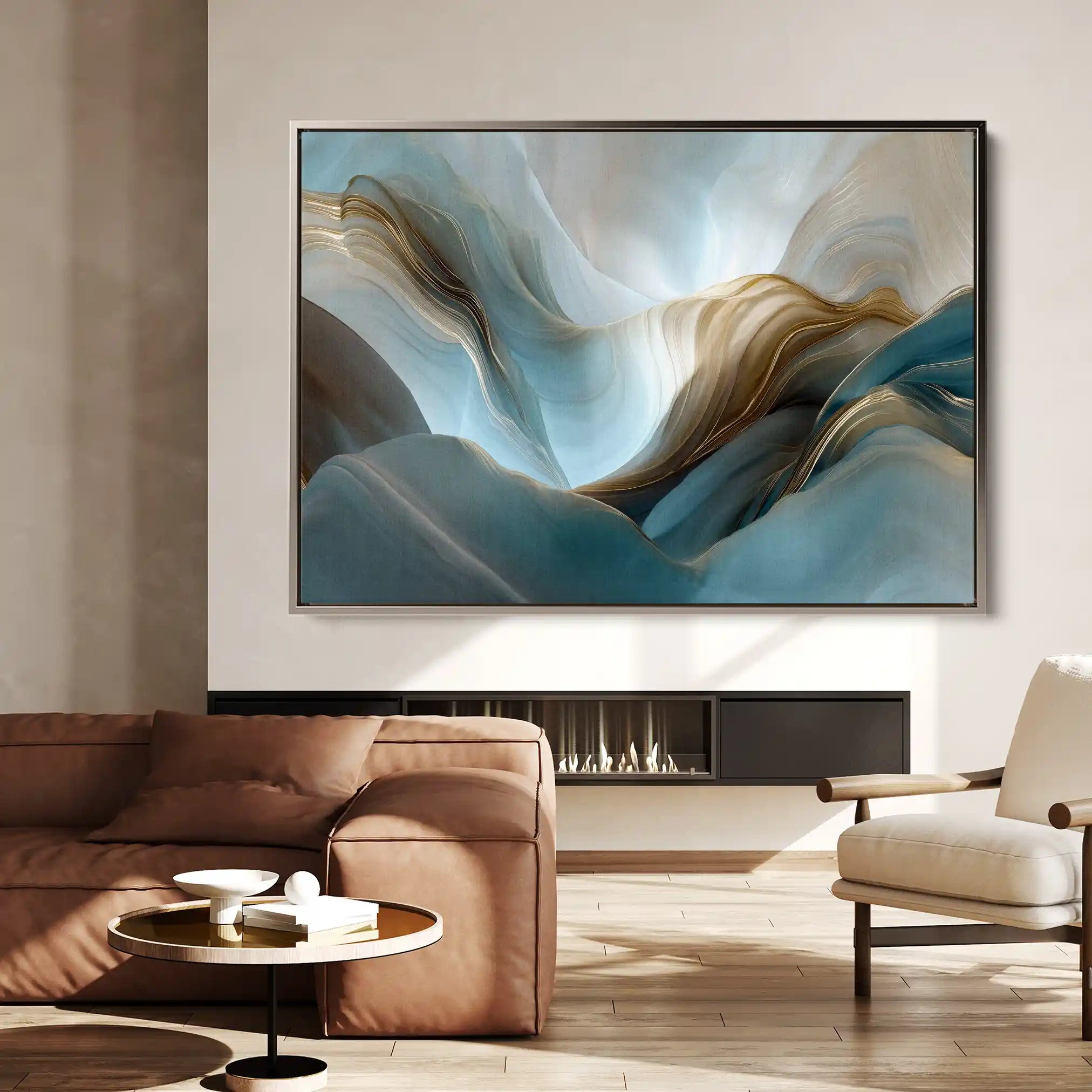 Abstract 1441 Canvas Art 60 x 40 cm / Stretched on hidden frame