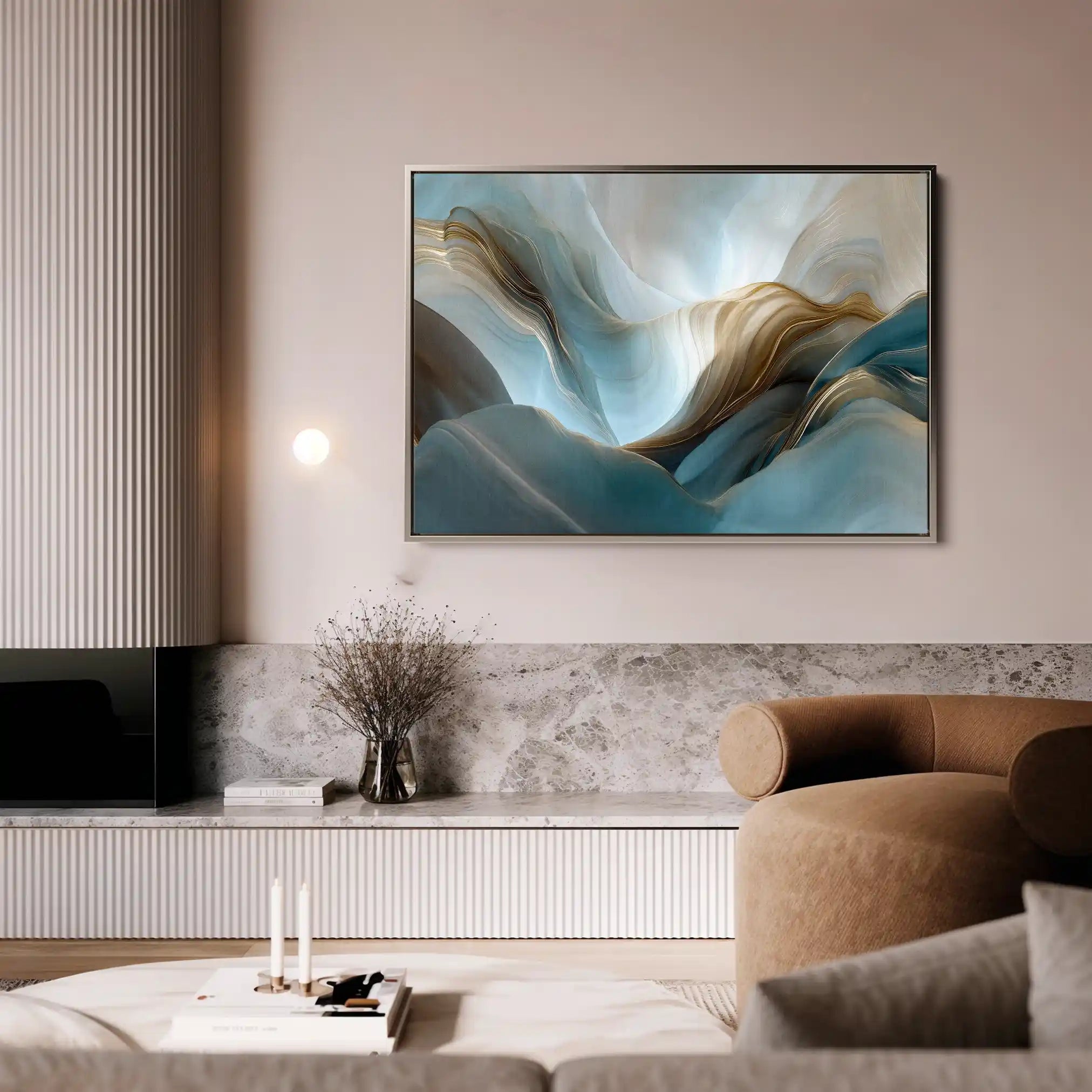 Abstract 1441 Canvas Art 60 x 40 cm / Stretched on hidden frame