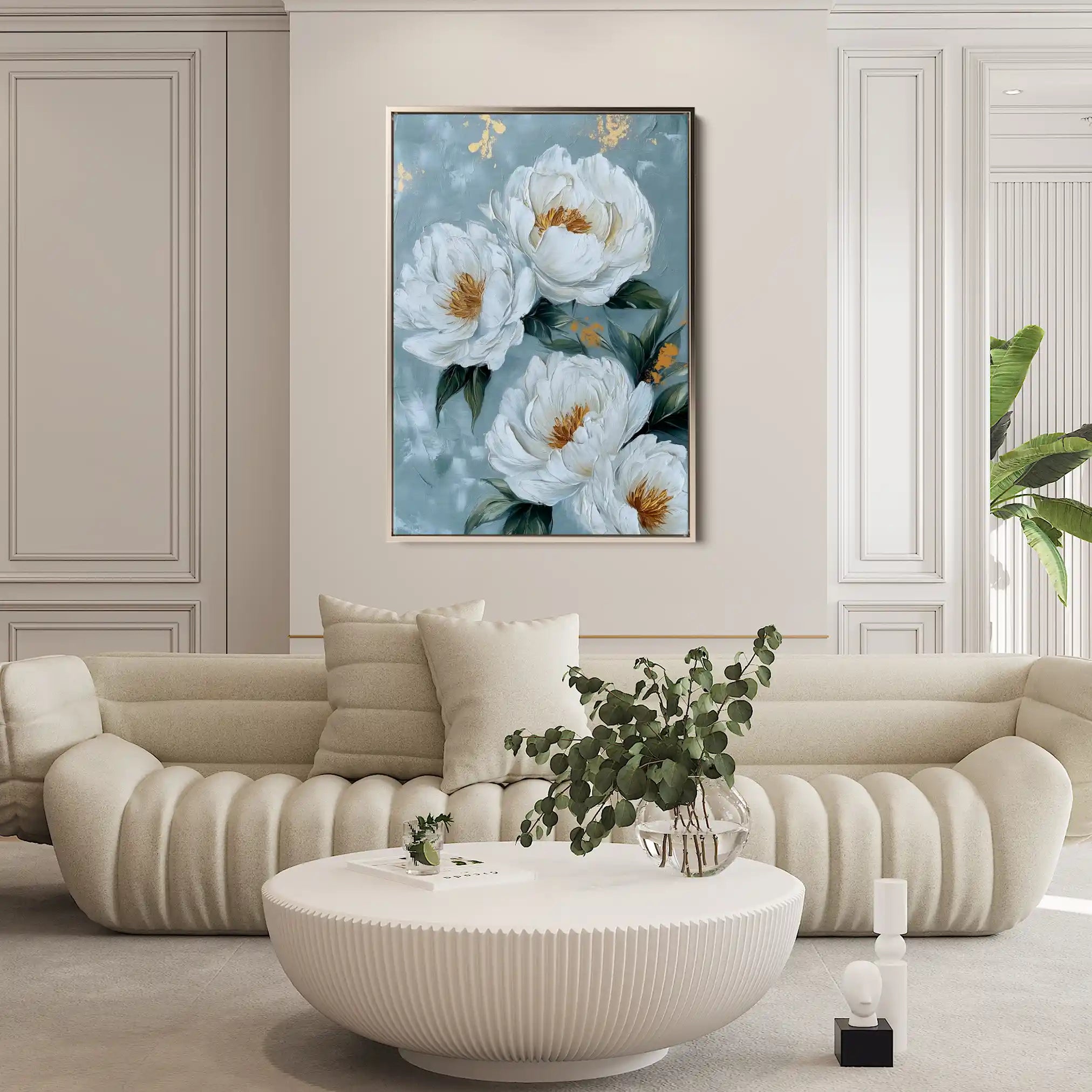 Floral Canvas Wall Art WAD1441-F 90 x 60 cm / Stretched on hidden frame