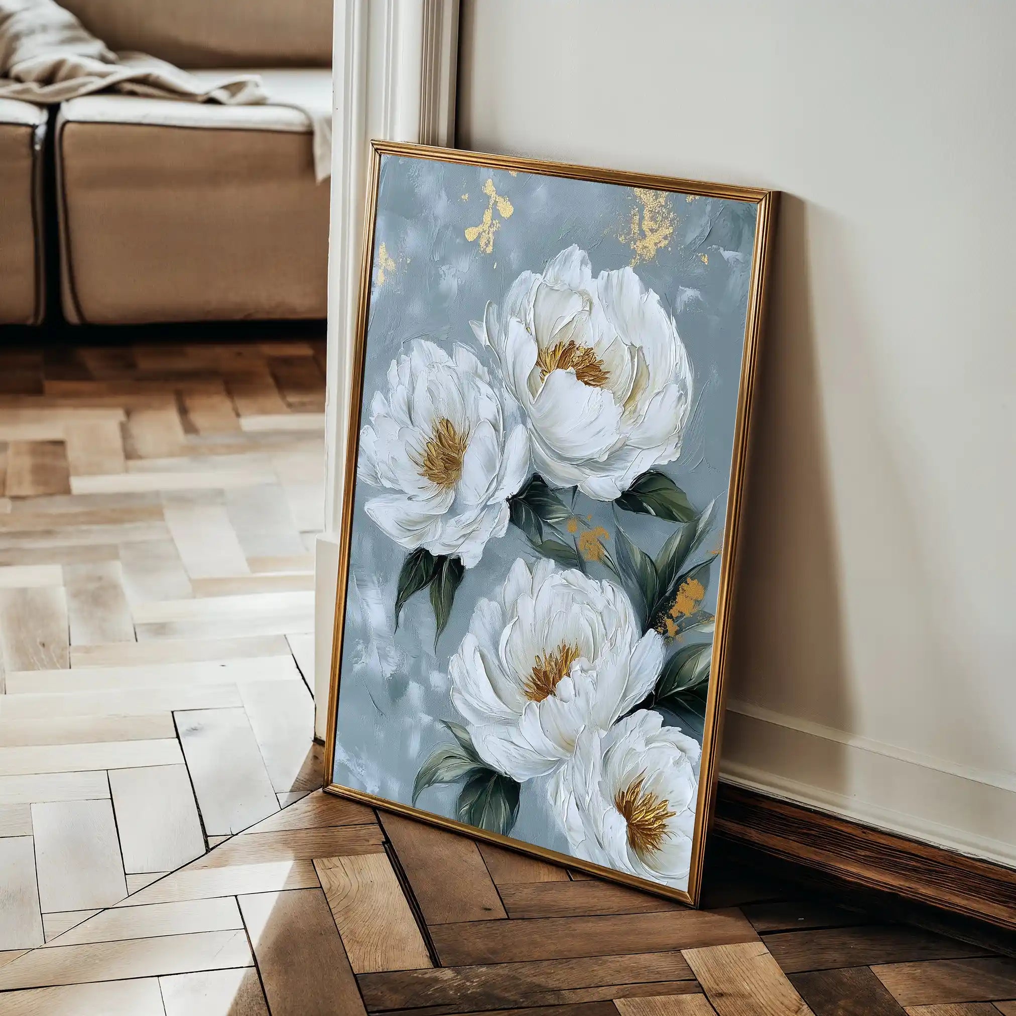 Floral Canvas Wall Art WAD1441-F 90 x 60 cm / Stretched on hidden frame