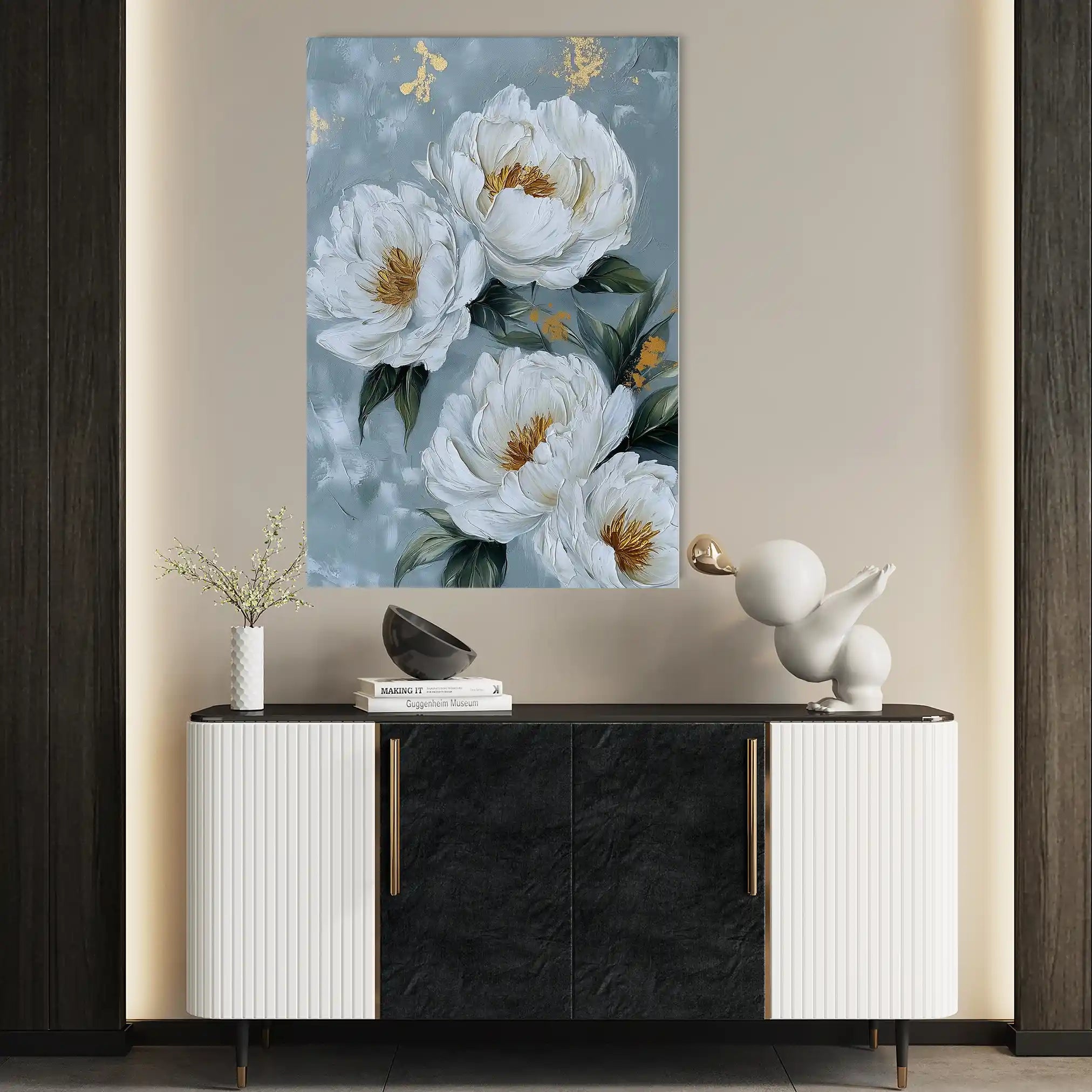 Floral Canvas Wall Art WAD1441-F 90 x 60 cm / Stretched on hidden frame