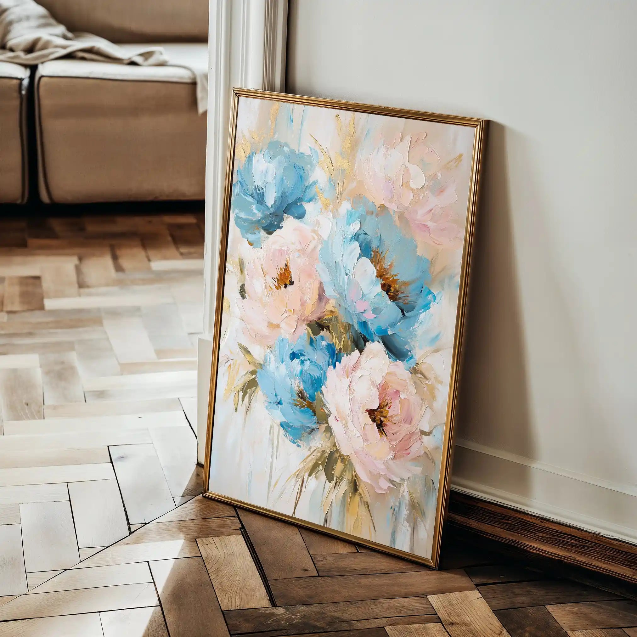 Floral Canvas Wall Art WAD1442-F 90 x 60 cm / Stretched on hidden frame