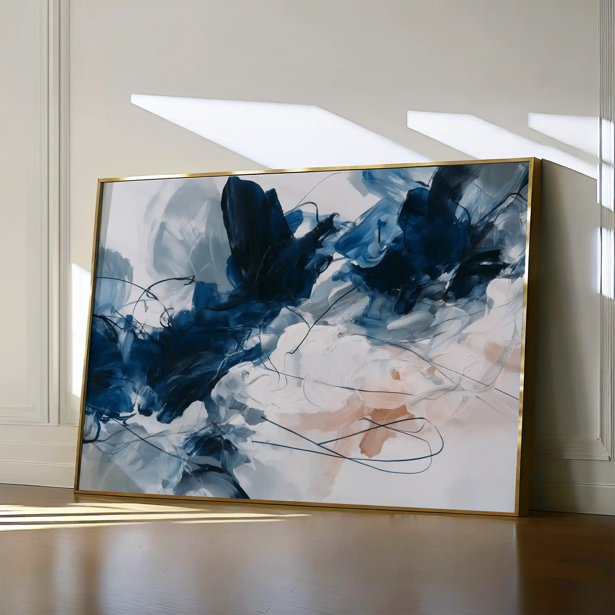 Abstract 1443 Canvas Art 60 x 40 cm / Stretched on hidden frame