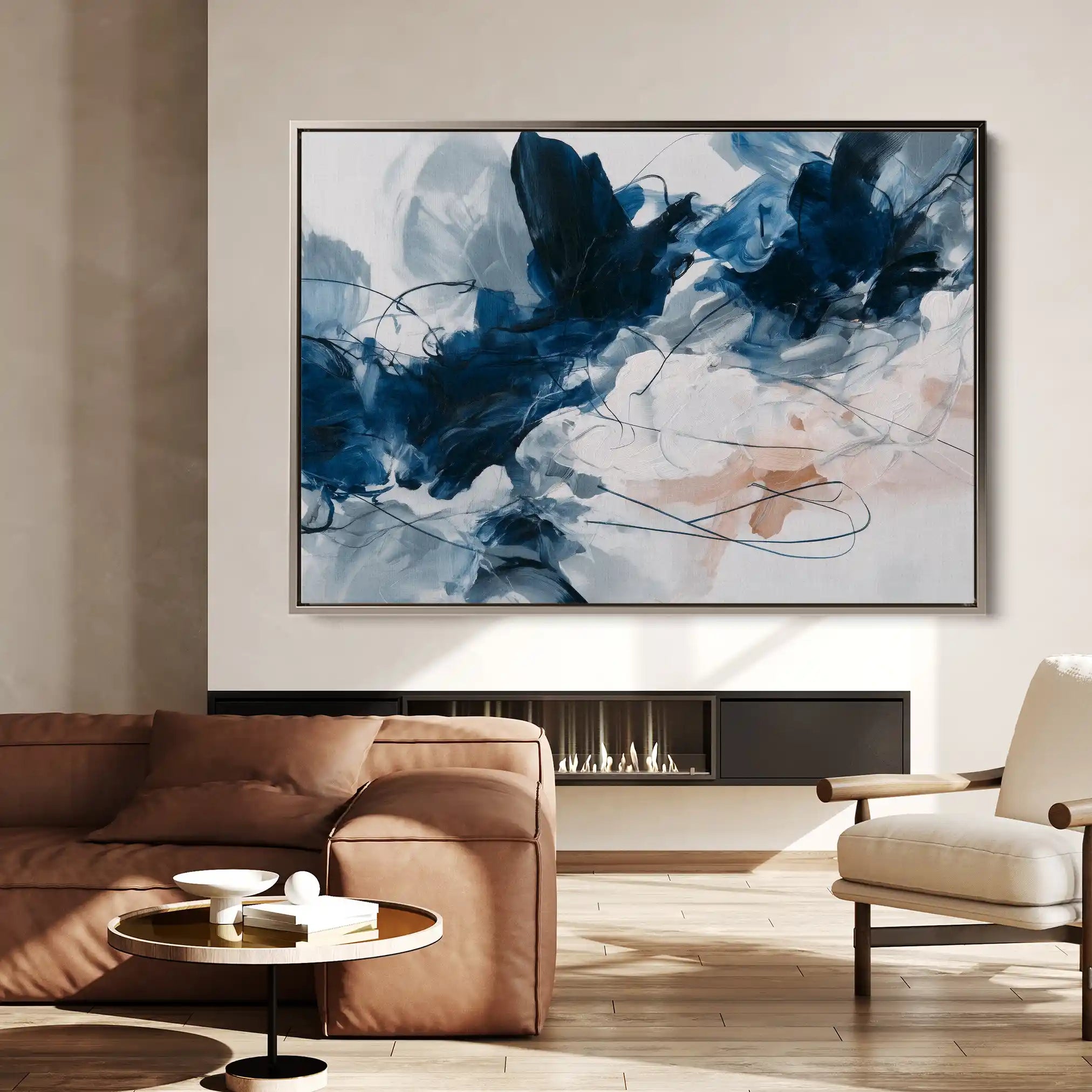 Abstract 1443 Canvas Art 60 x 40 cm / Stretched on hidden frame