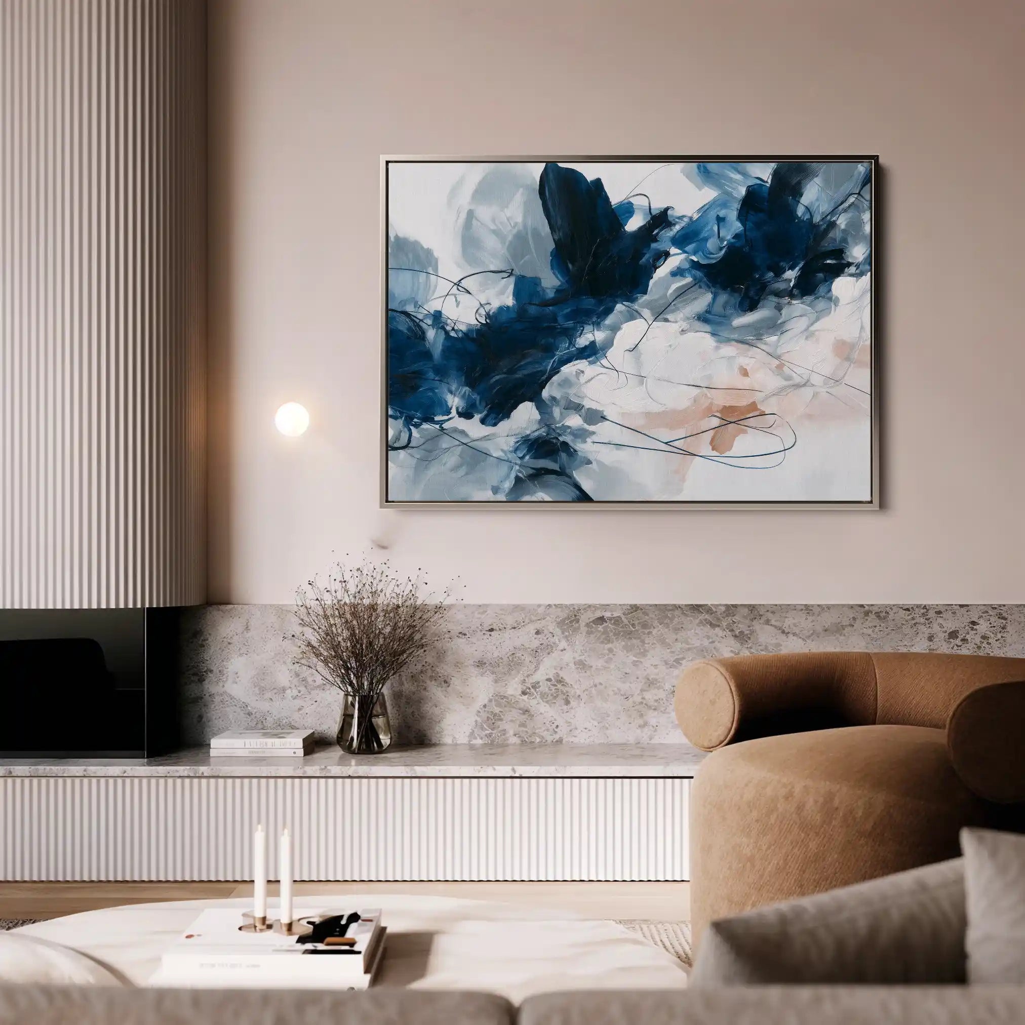 Abstract 1443 Canvas Art 60 x 40 cm / Stretched on hidden frame