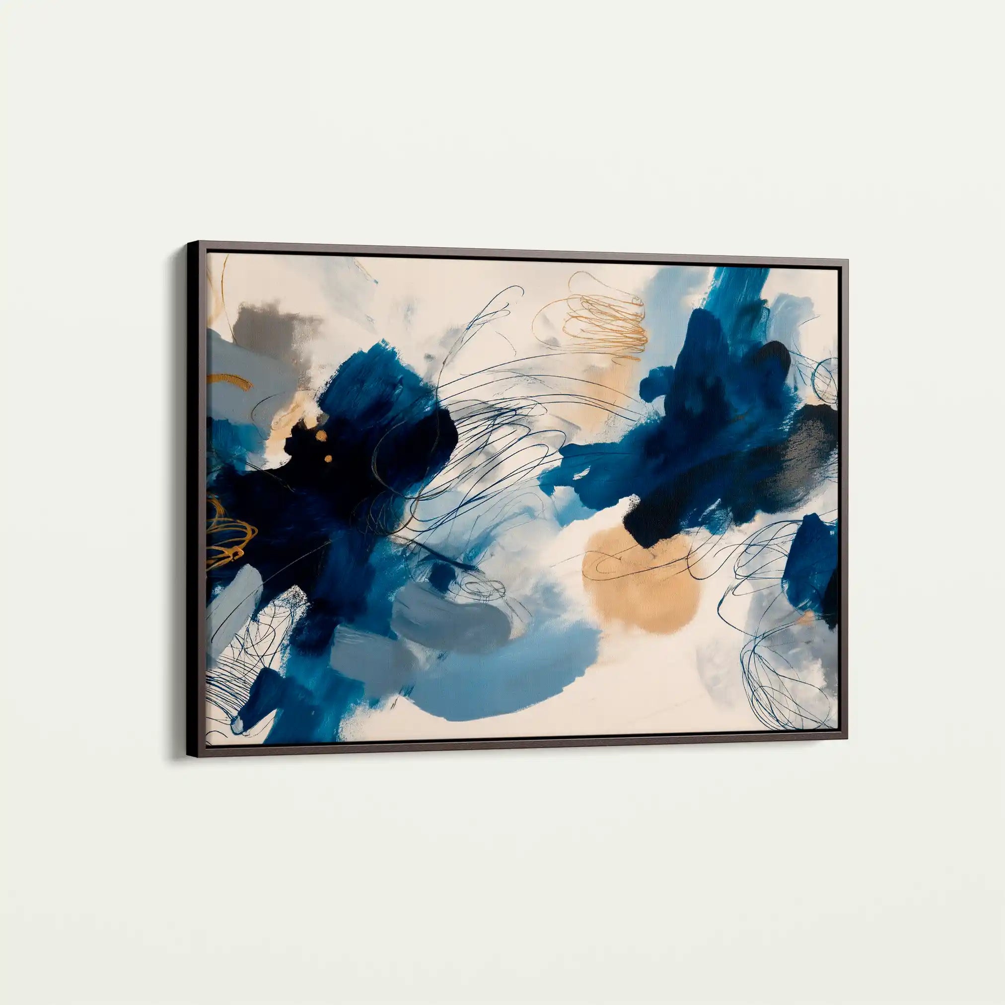 Abstract 1444 Canvas Art 60 x 40 cm / Stretched on hidden frame