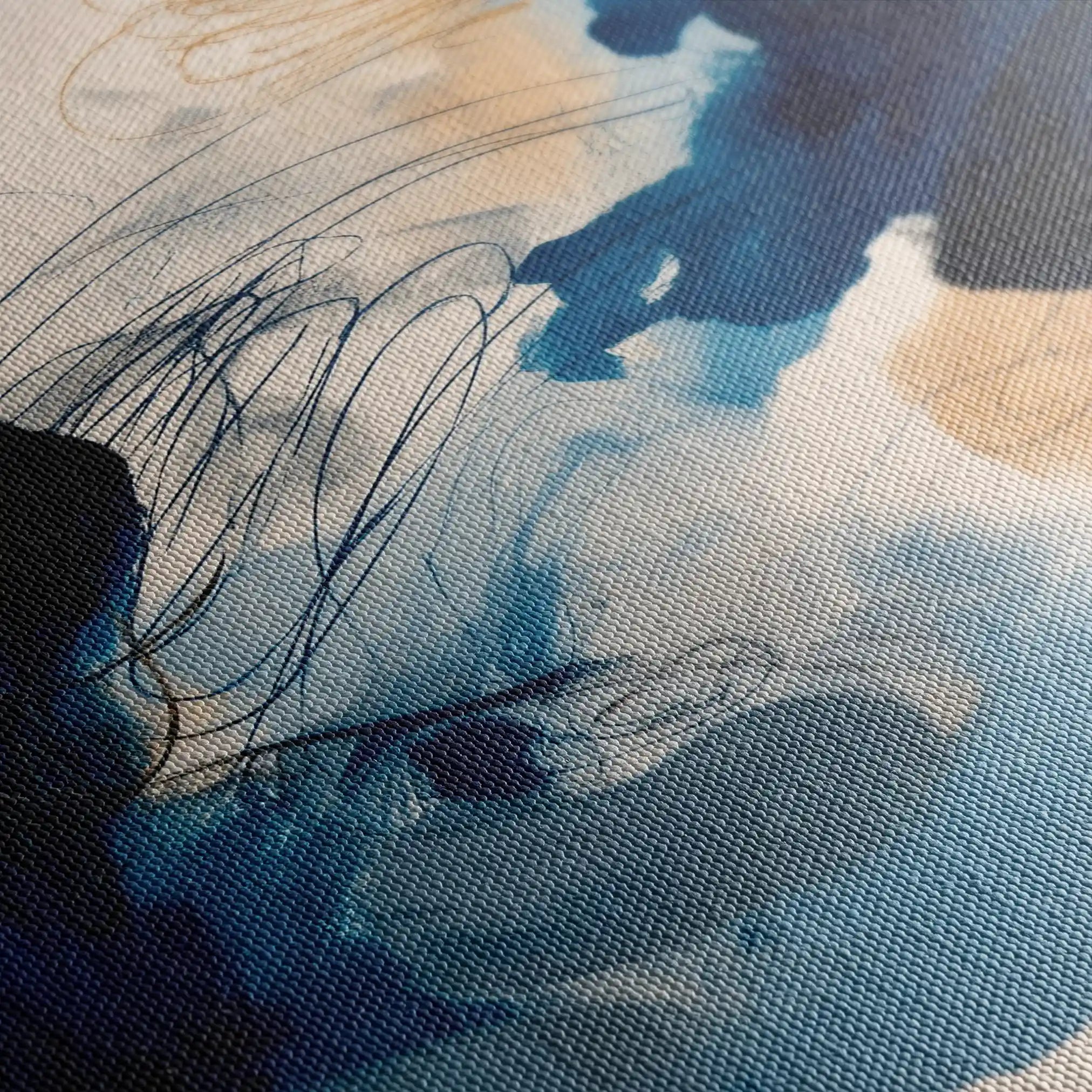 Abstract 1444 Canvas Art 60 x 40 cm / Stretched on hidden frame