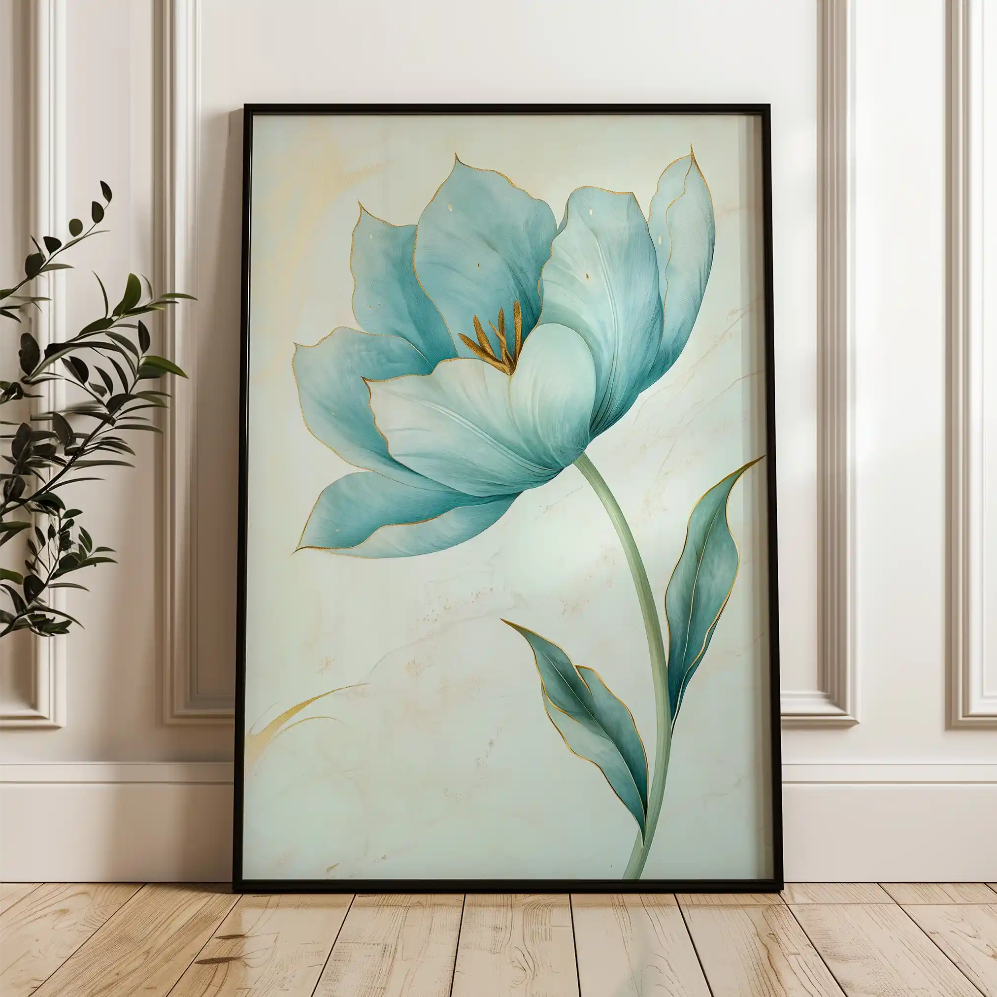 Floral Canvas Wall Art WAD1444-F 90 x 60 cm / Stretched on hidden frame