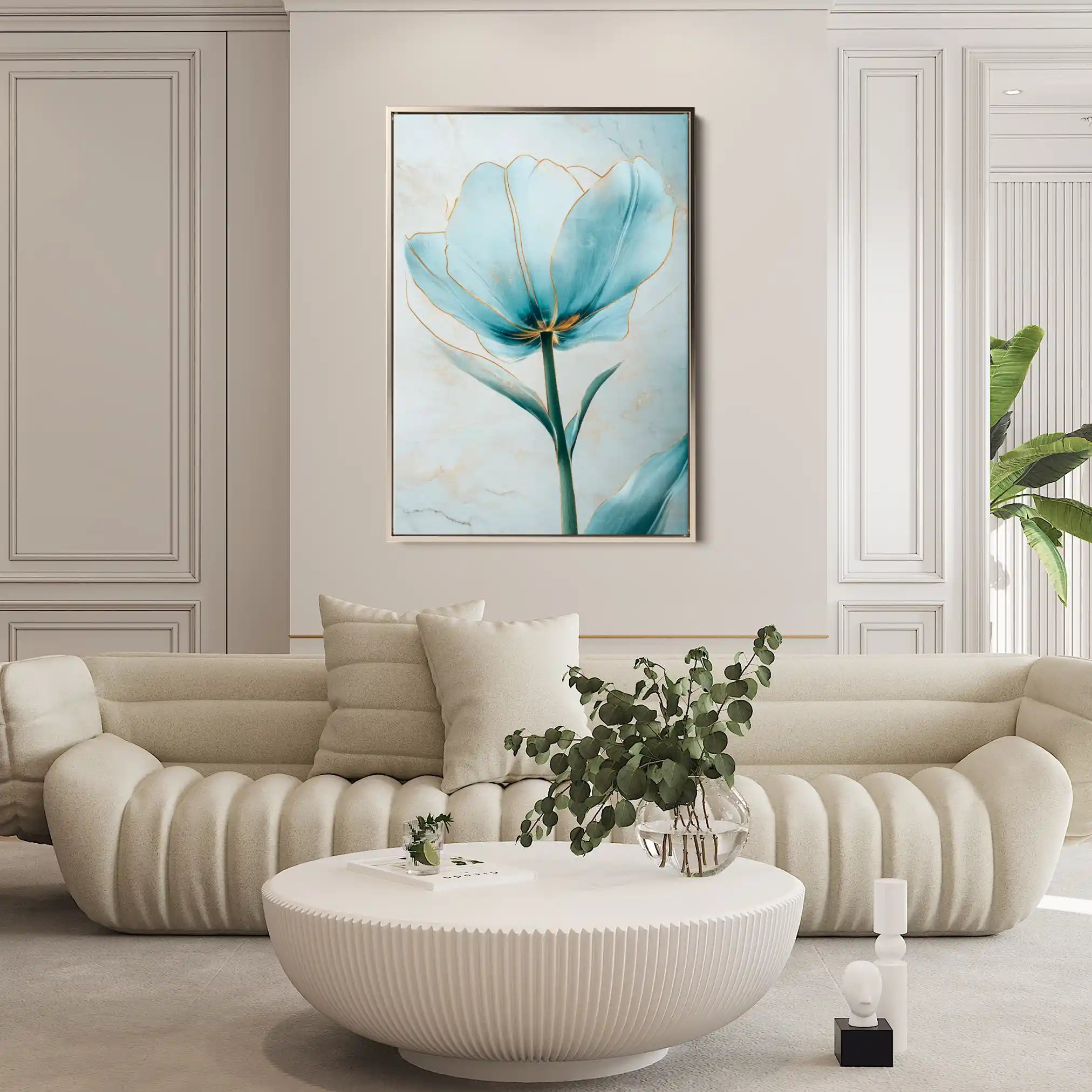 Floral Canvas Wall Art WAD1445-F 90 x 60 cm / Stretched on hidden frame
