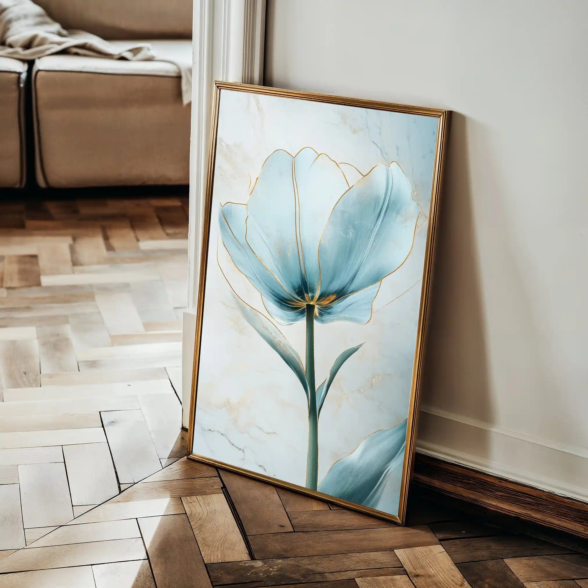 Floral Canvas Wall Art WAD1445-F 90 x 60 cm / Stretched on hidden frame