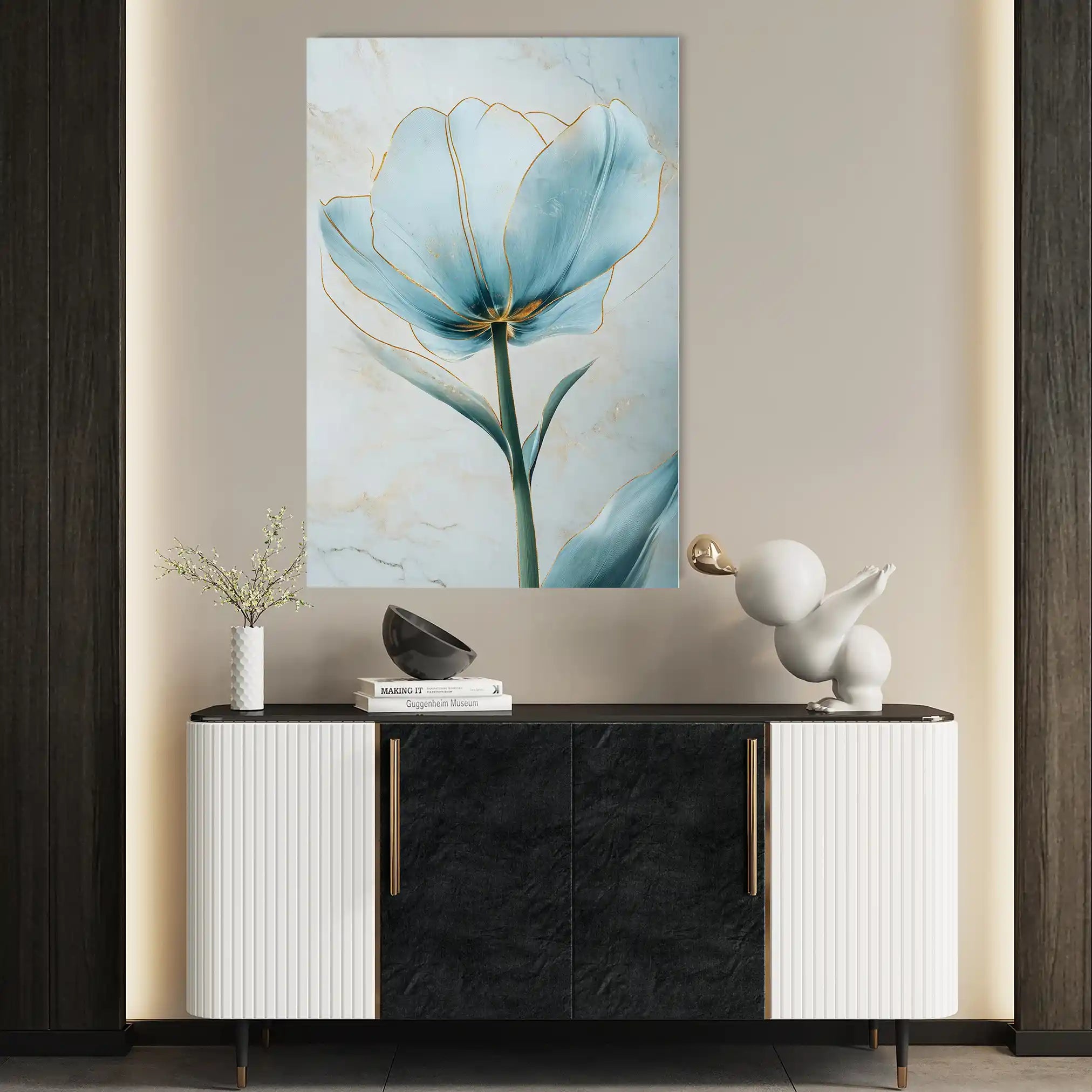 Floral Canvas Wall Art WAD1445-F 90 x 60 cm / Stretched on hidden frame
