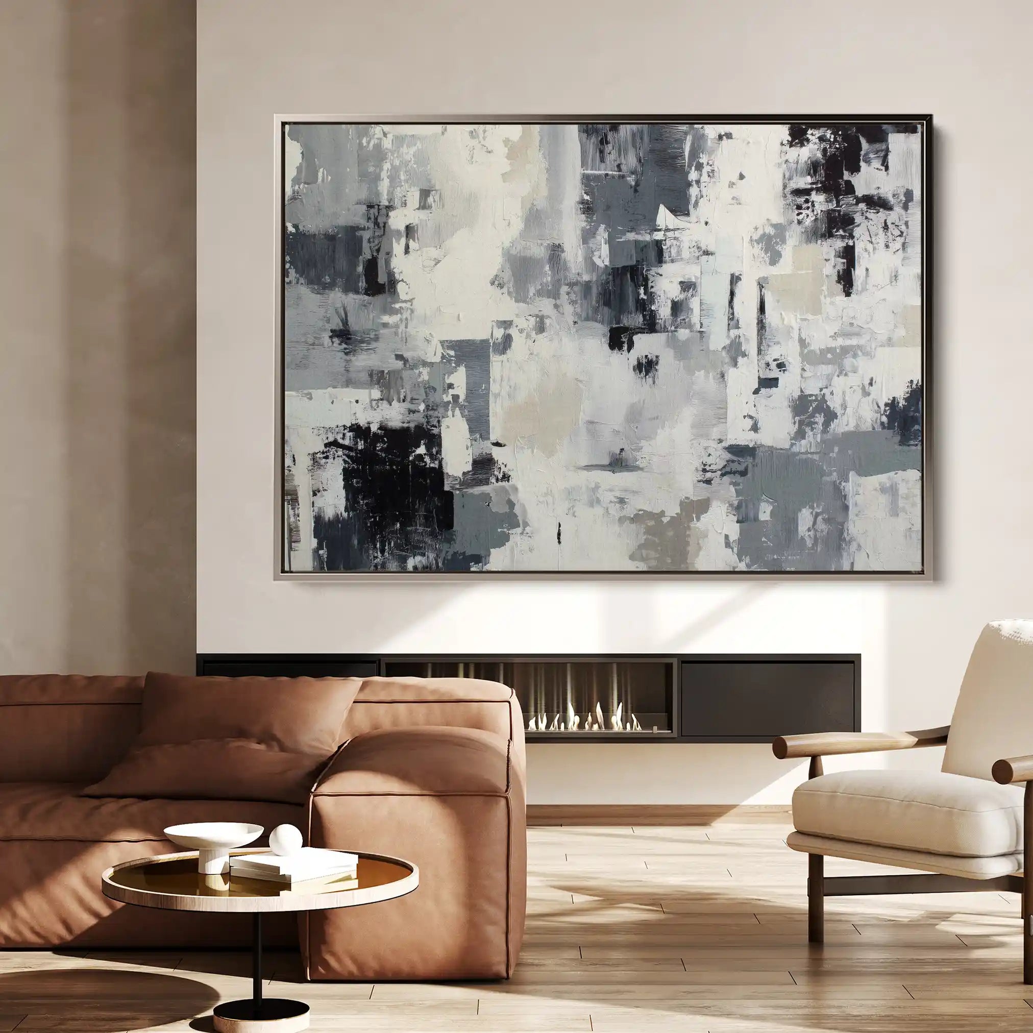 Abstract 1446 Canvas Art 60 x 40 cm / Stretched on hidden frame