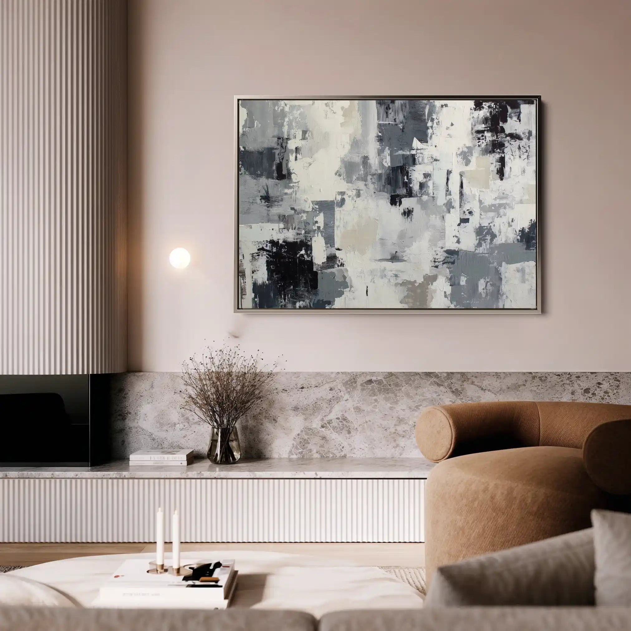 Abstract 1446 Canvas Art 60 x 40 cm / Stretched on hidden frame