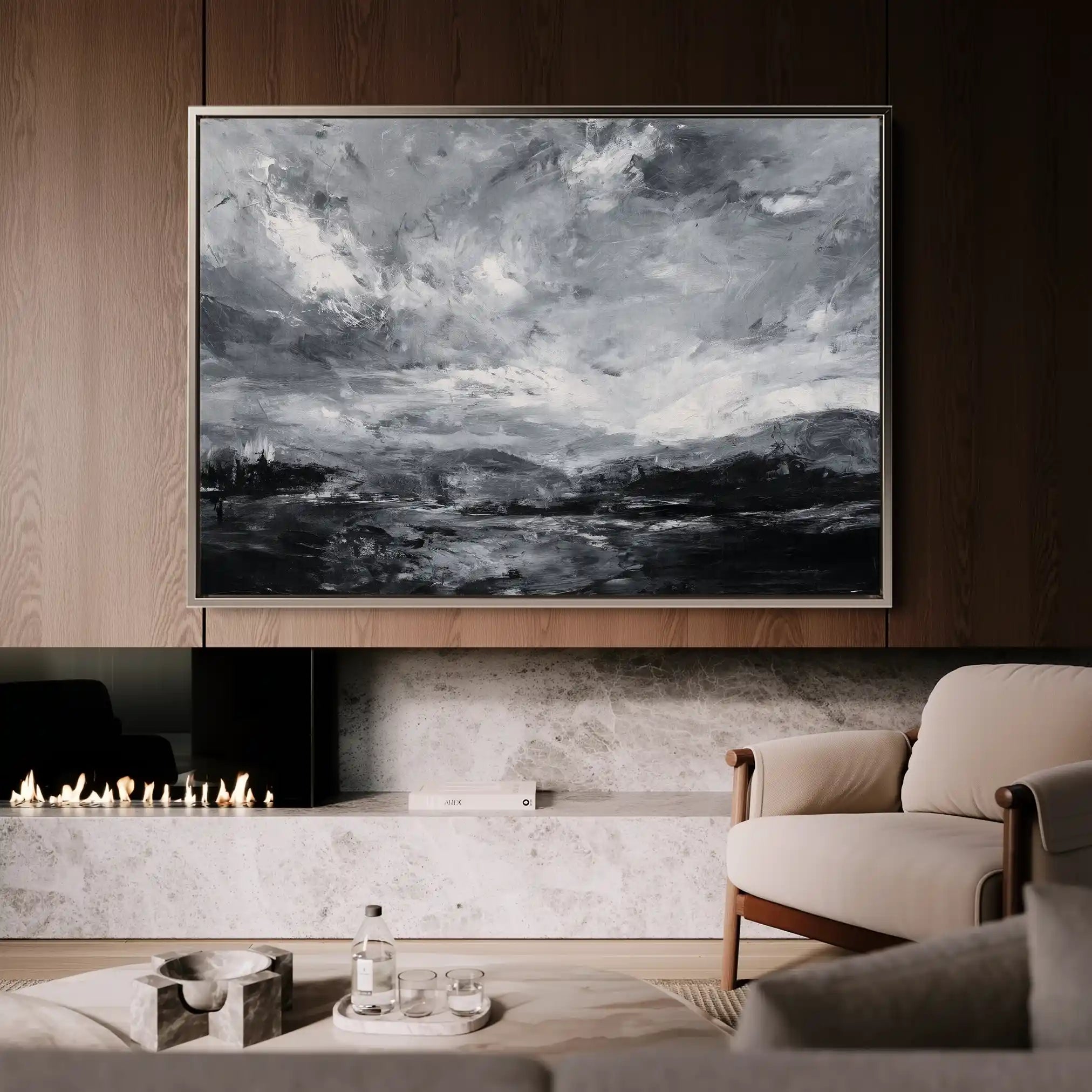 Abstract 1448 Canvas Art 60 x 40 cm / Stretched on hidden frame