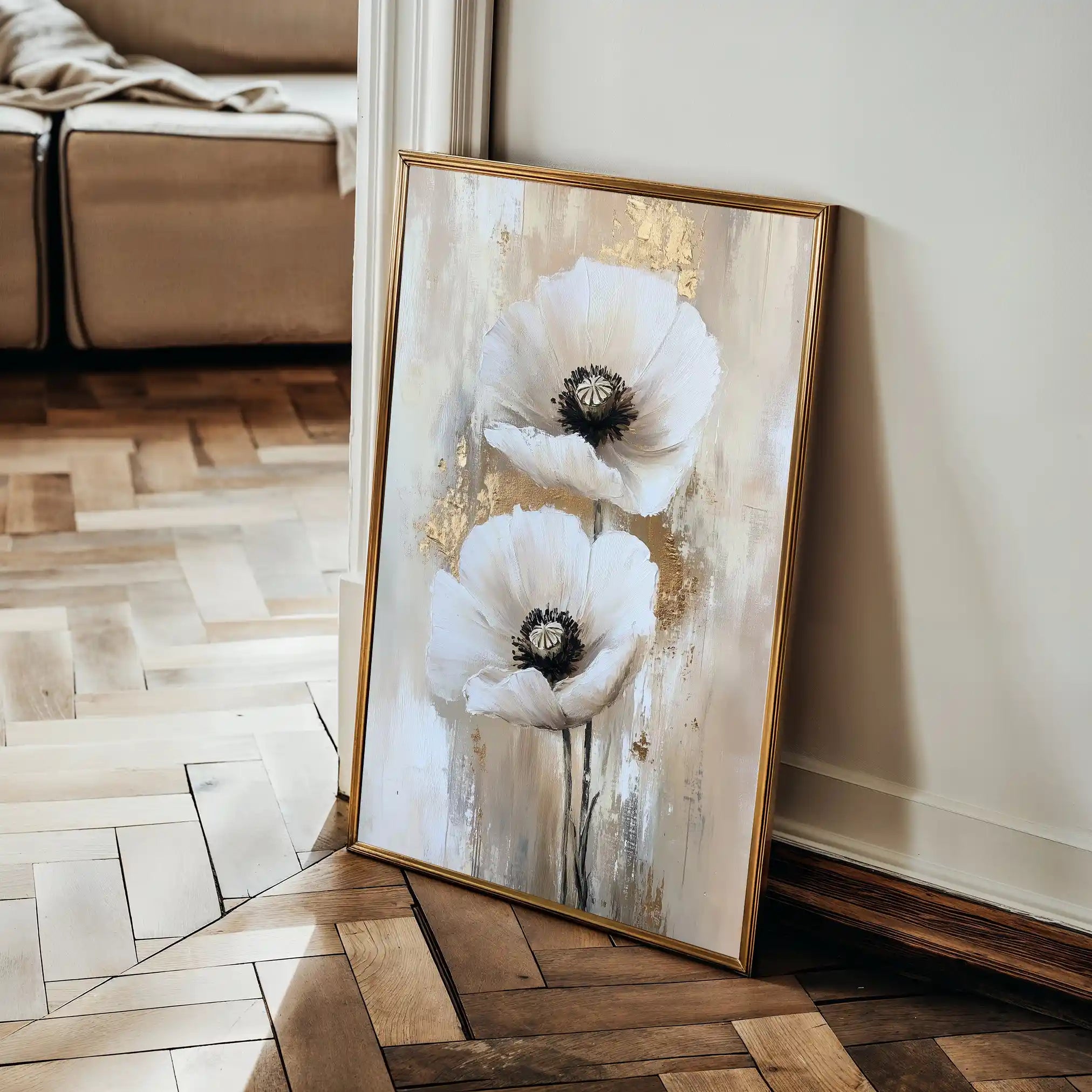 Floral Canvas Wall Art WAD1449-F 90 x 60 cm / Stretched on hidden frame
