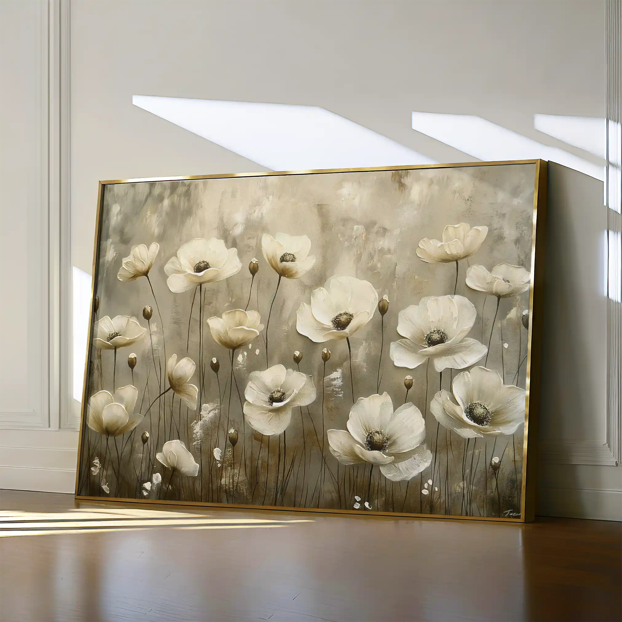 Floral Canvas Wall Art WAD145-F 90 x 60 cm / Stretched on hidden frame