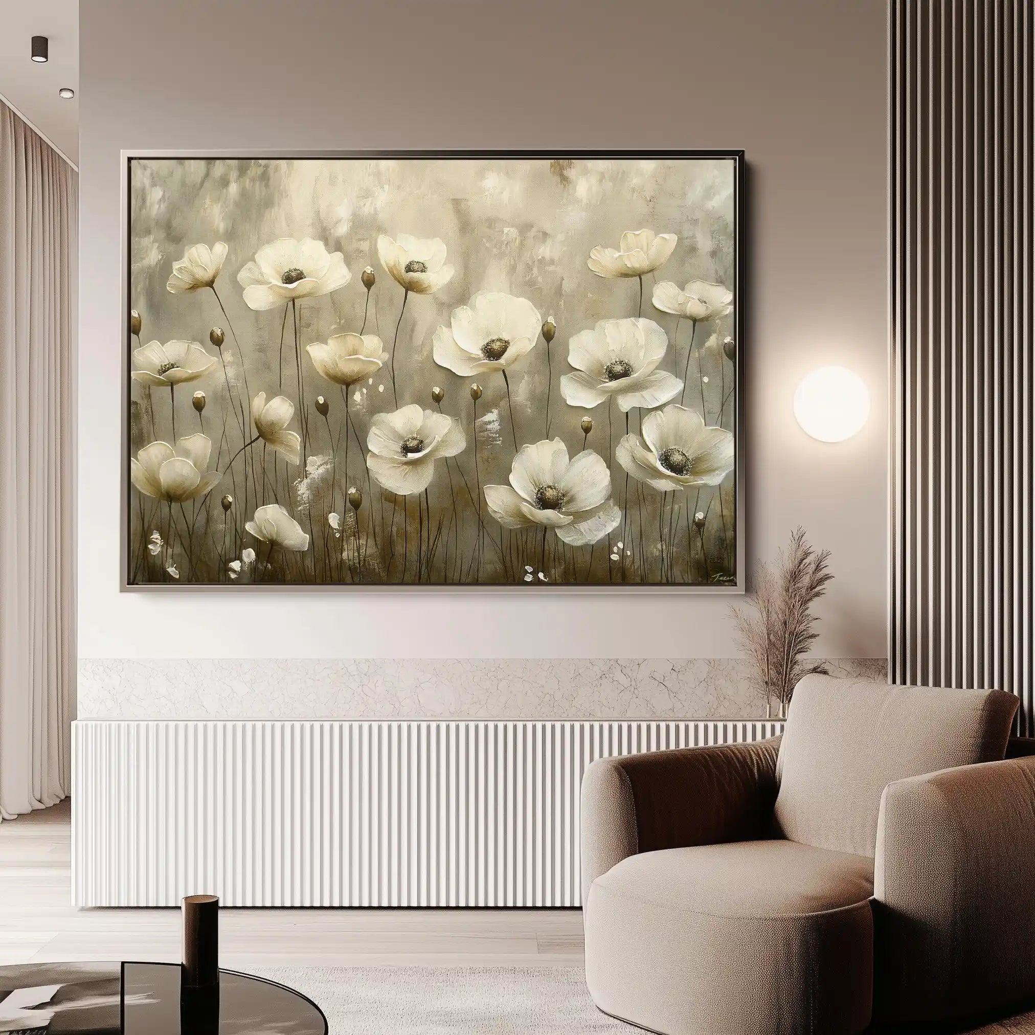 Floral Canvas Wall Art WAD145-F 90 x 60 cm / Stretched on hidden frame