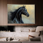 Horses 145 Canvas Art 90 x 60 cm / Stretched on hidden frame