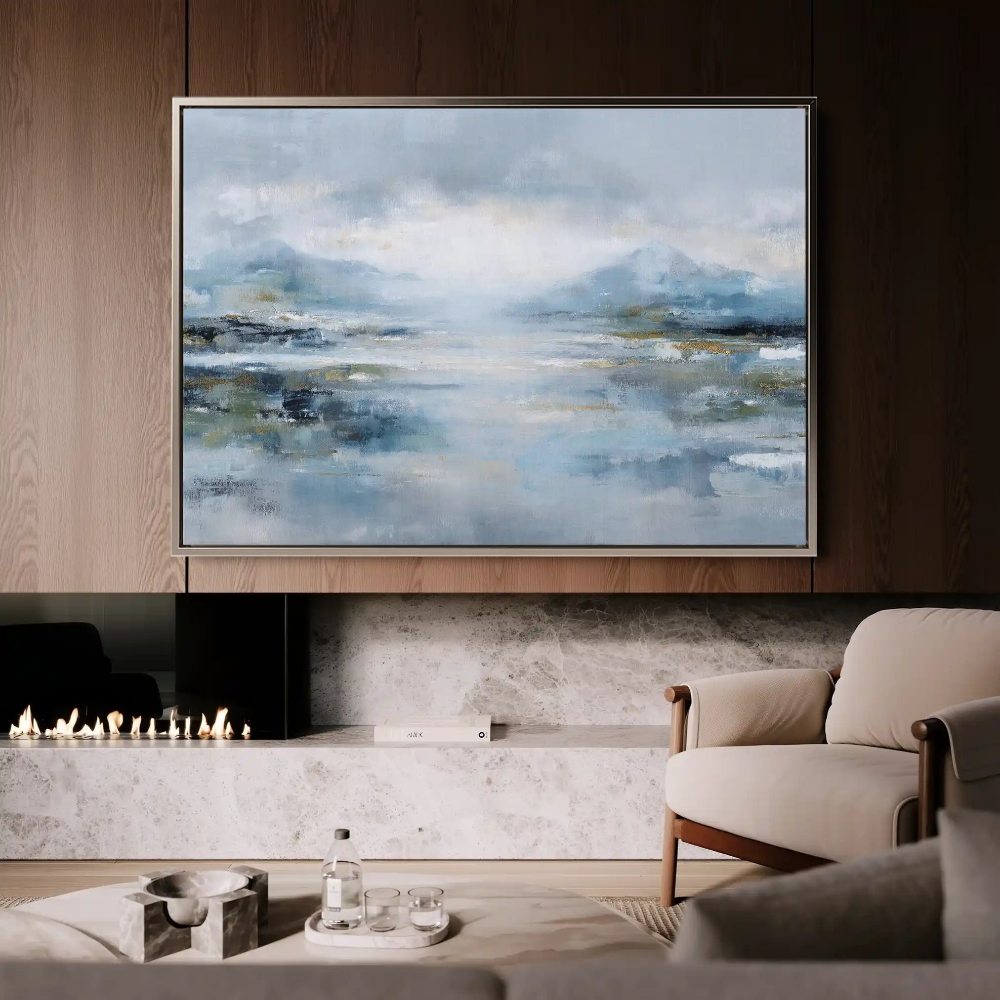 Abstract 1451 Canvas Art 60 x 40 cm / Stretched on hidden frame