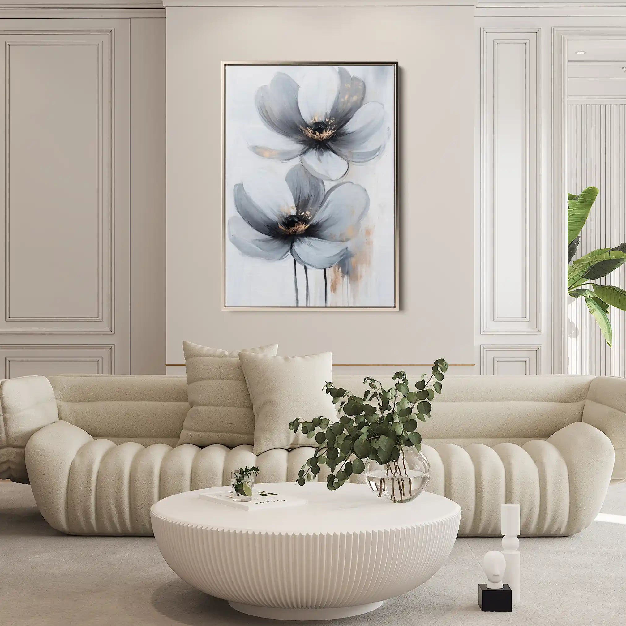 Floral Canvas Wall Art WAD1454-F 90 x 60 cm / Stretched on hidden frame