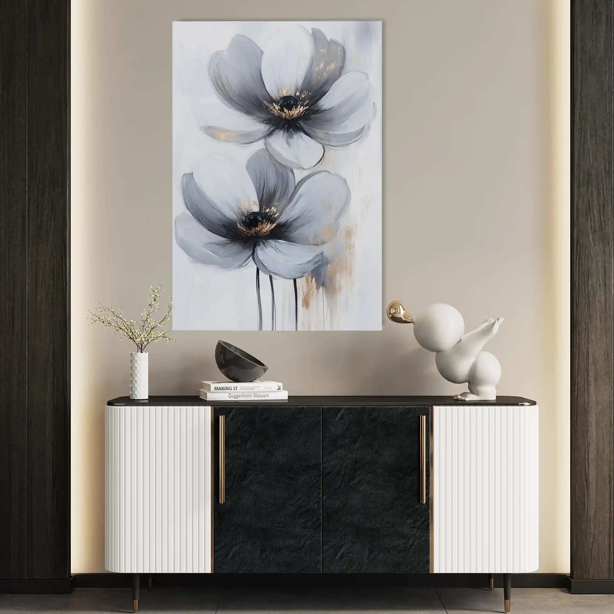 Floral Canvas Wall Art WAD1454-F 90 x 60 cm / Stretched on hidden frame