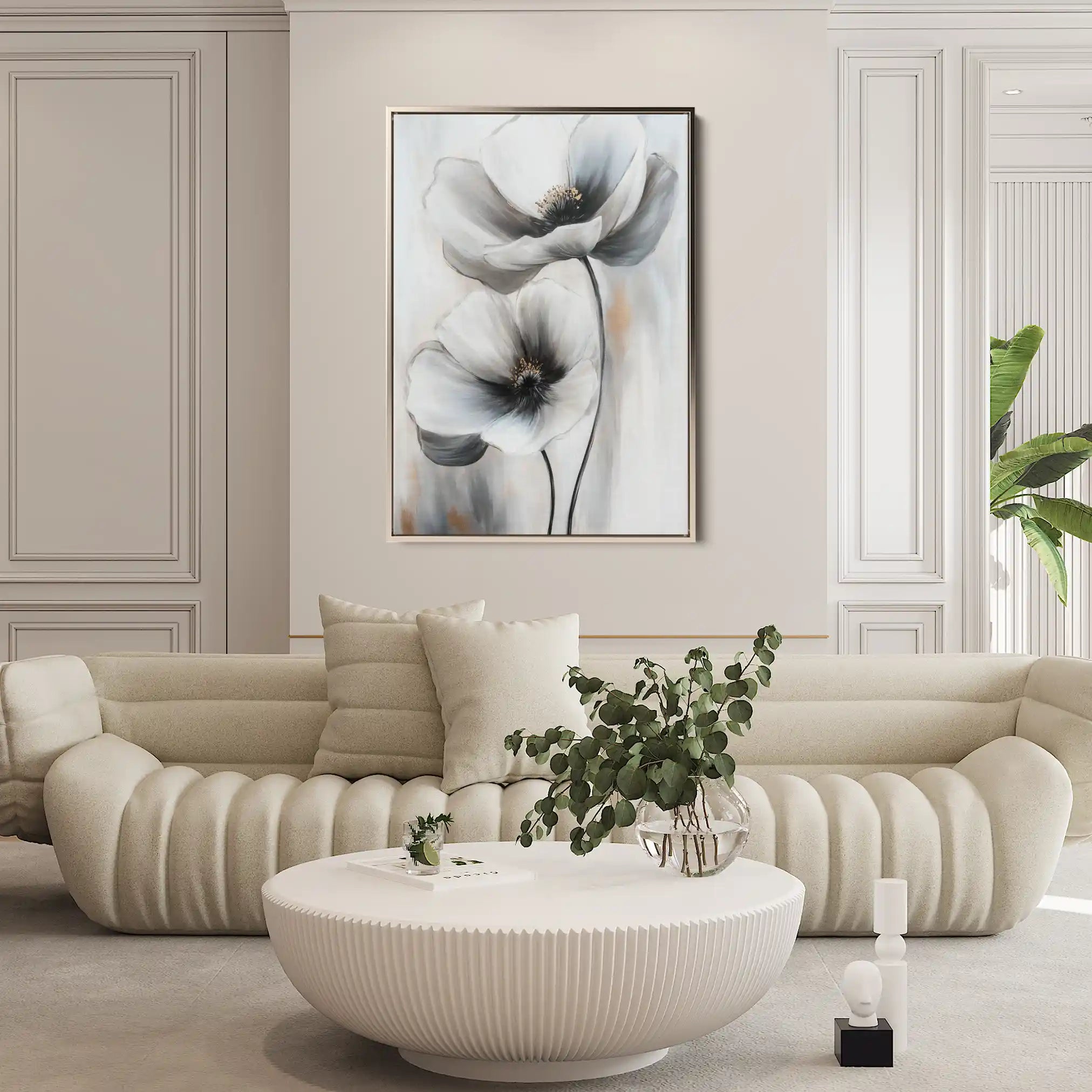 Floral Canvas Wall Art WAD1455-F 90 x 60 cm / Stretched on hidden frame