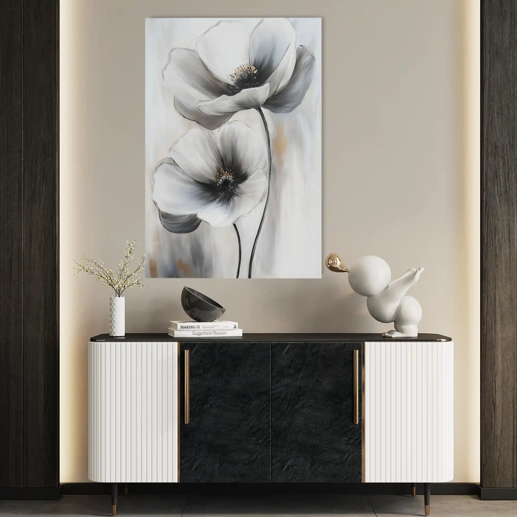 Floral Canvas Wall Art WAD1455-F 90 x 60 cm / Stretched on hidden frame
