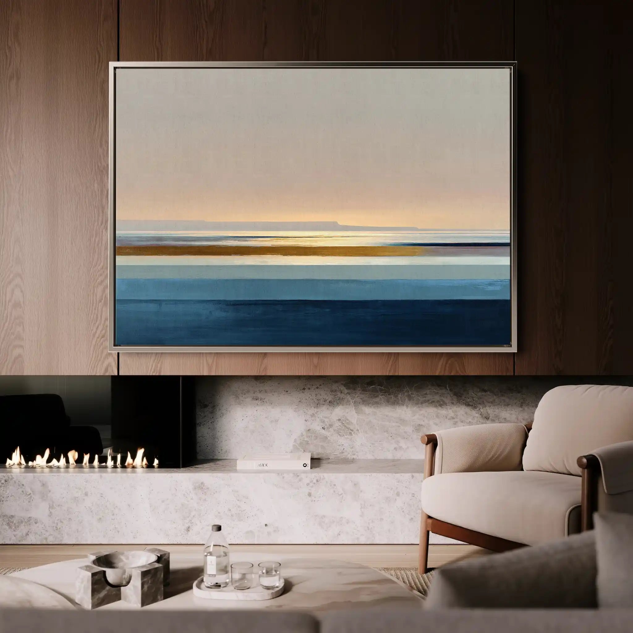 Abstract 1456 Canvas Art 60 x 40 cm / Stretched on hidden frame