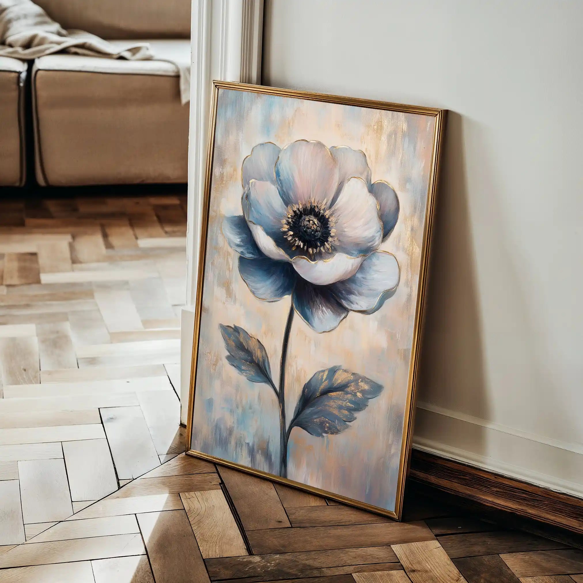 Floral Canvas Wall Art WAD1457-F 90 x 60 cm / Stretched on hidden frame