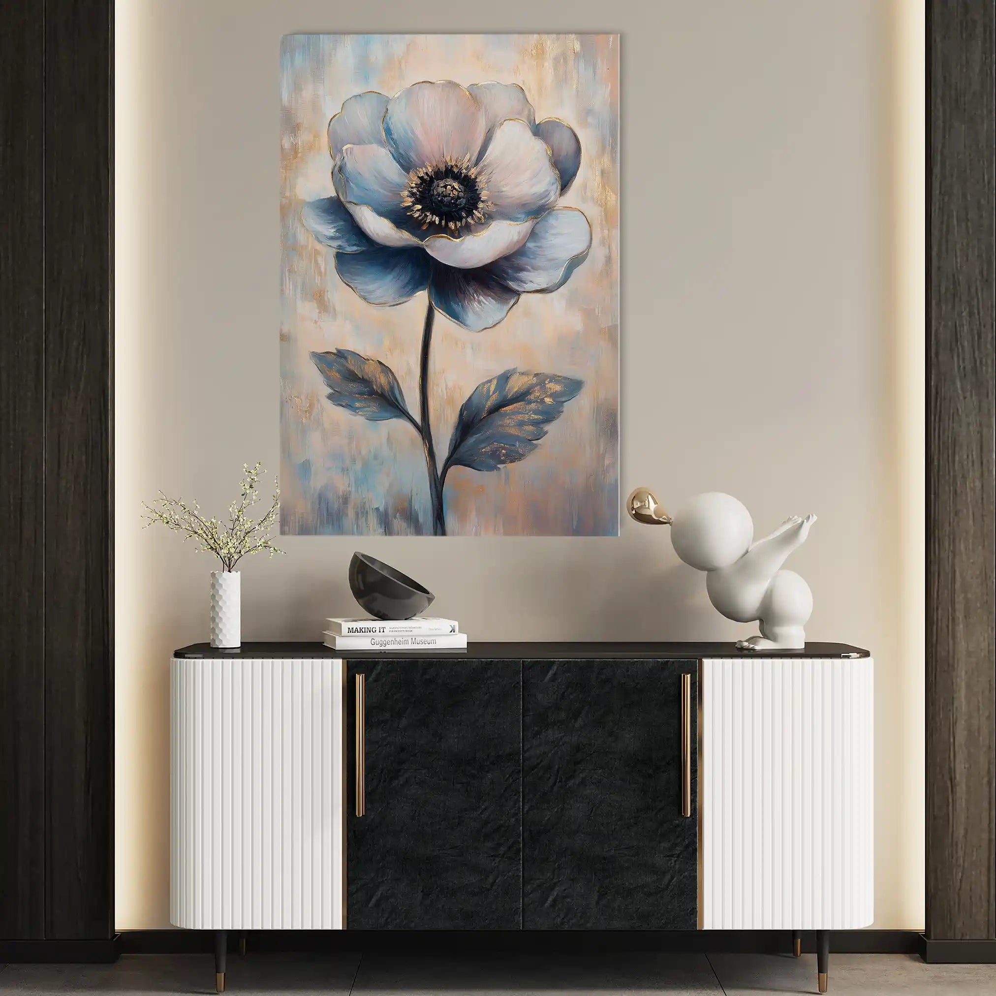Floral Canvas Wall Art WAD1457-F 90 x 60 cm / Stretched on hidden frame