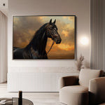 Horses 146 Canvas Art 90 x 60 cm / Stretched on hidden frame