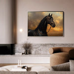 Horses 146 Canvas Art 90 x 60 cm / Stretched on hidden frame