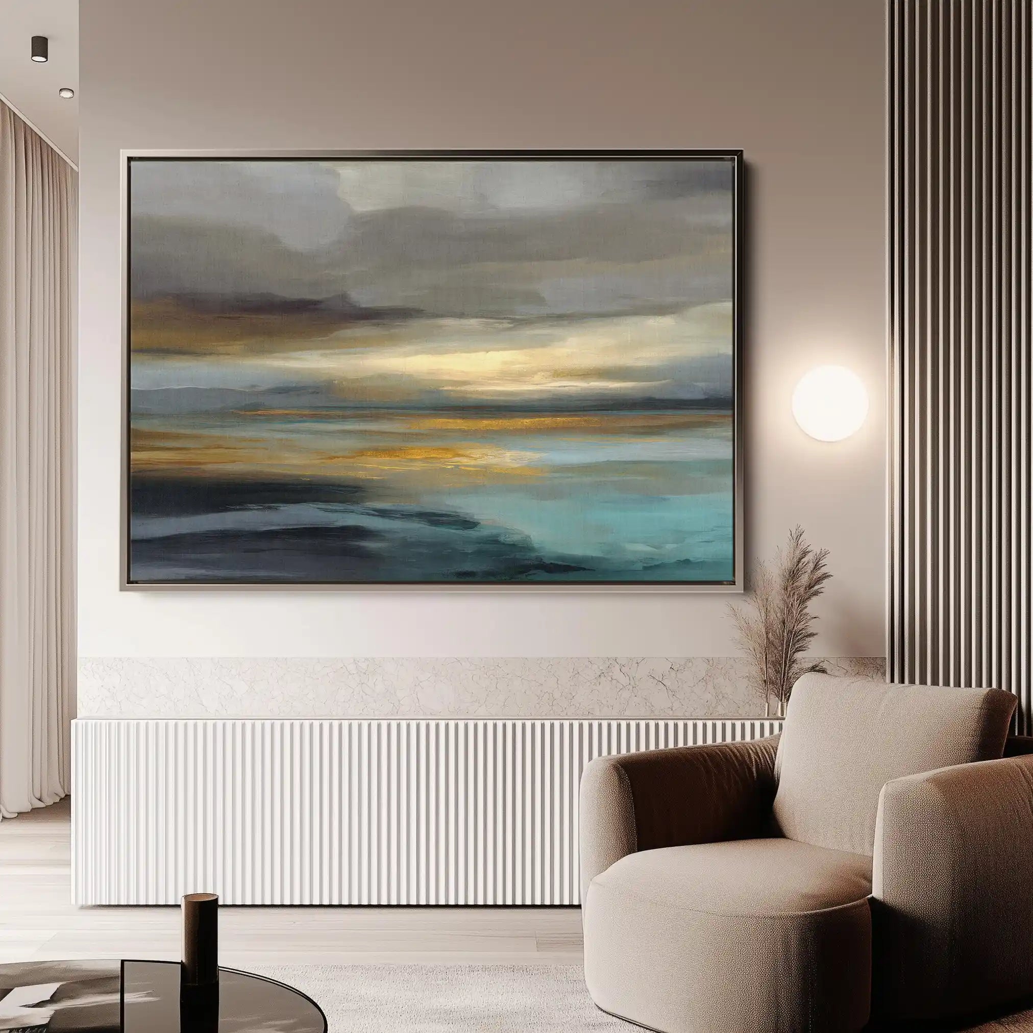 Abstract 1460 Canvas Art 60 x 40 cm / Stretched on hidden frame
