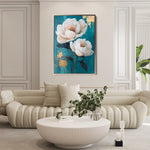 Floral Canvas Wall Art WAD1460-F 90 x 60 cm / Stretched on hidden frame