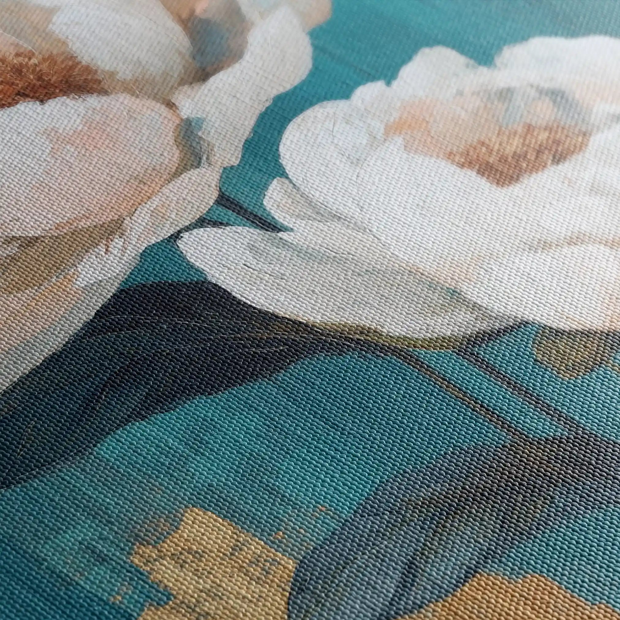 Floral Canvas Wall Art WAD1460-F 90 x 60 cm / Stretched on hidden frame