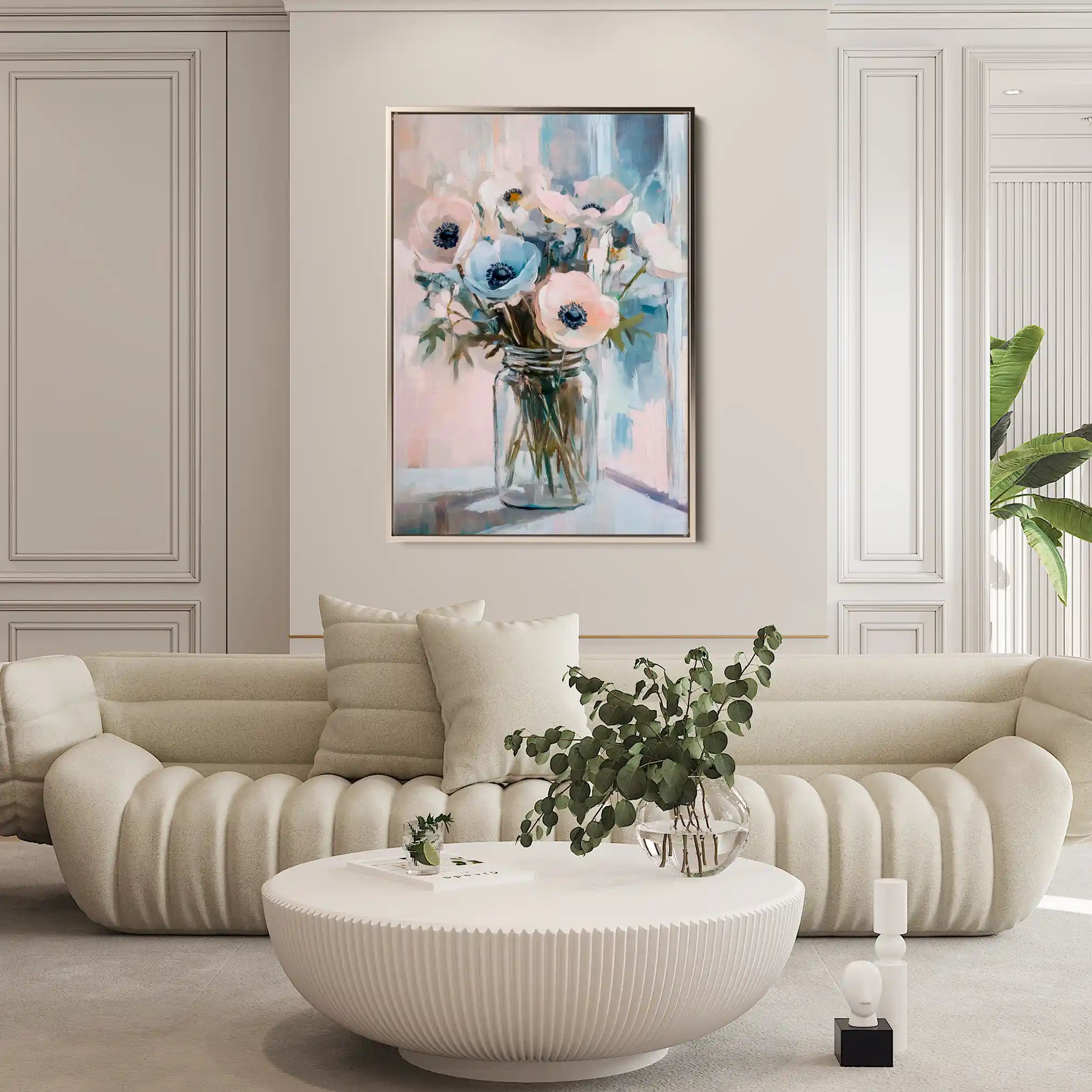Floral Canvas Wall Art WAD1461-F 90 x 60 cm / Stretched on hidden frame