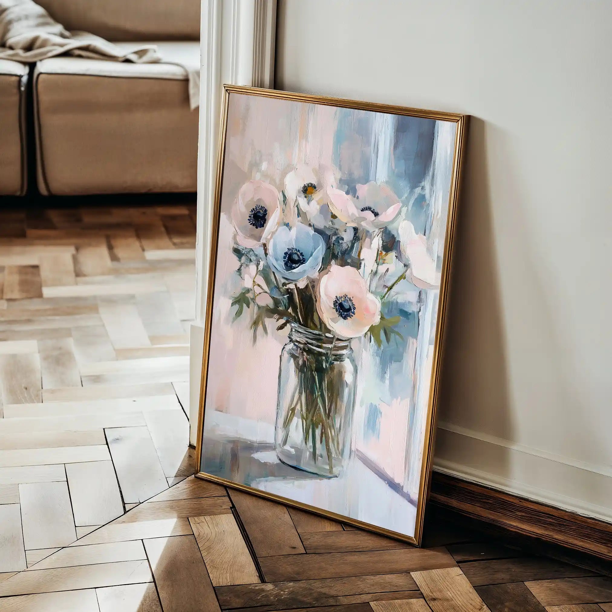 Floral Canvas Wall Art WAD1461-F 90 x 60 cm / Stretched on hidden frame