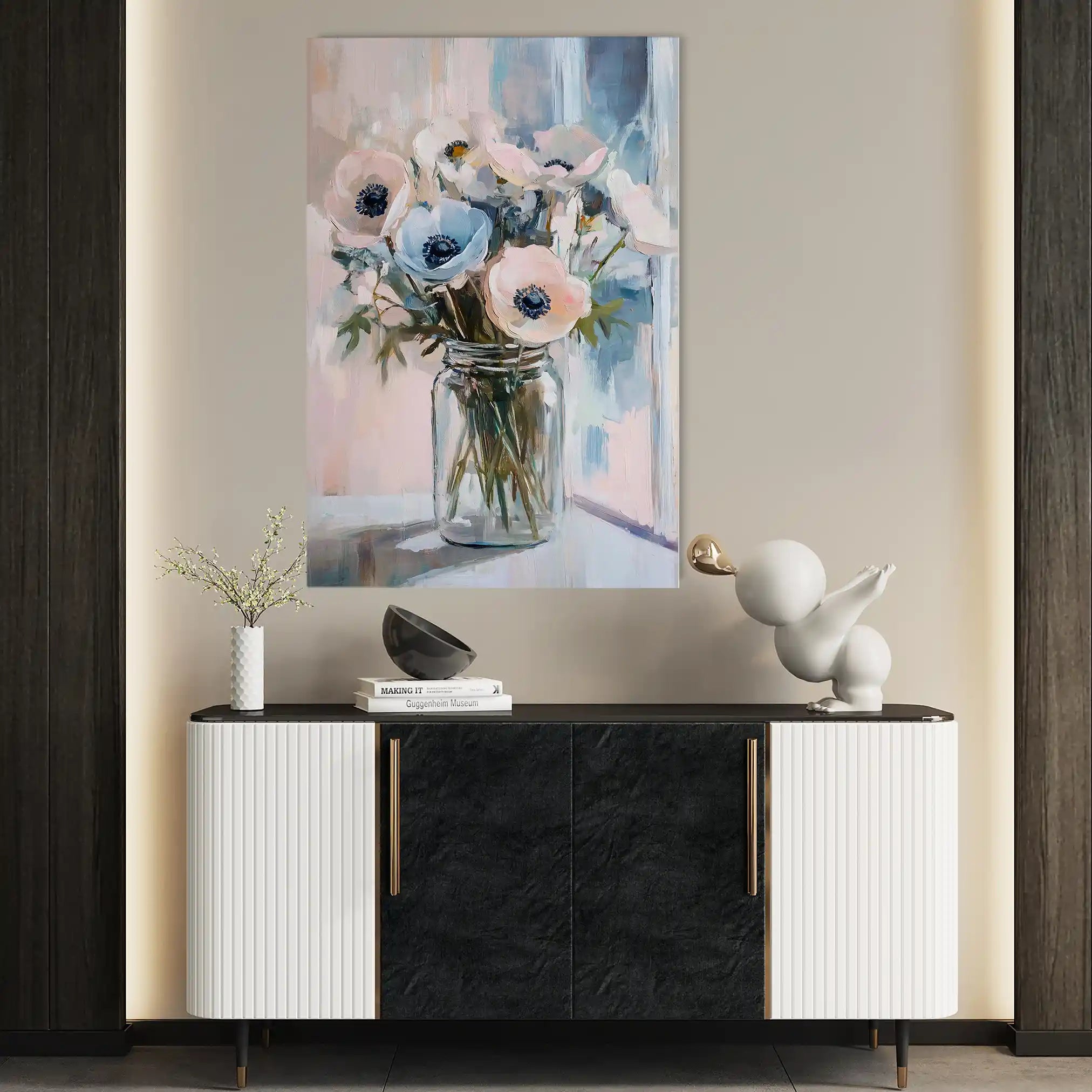 Floral Canvas Wall Art WAD1461-F 90 x 60 cm / Stretched on hidden frame