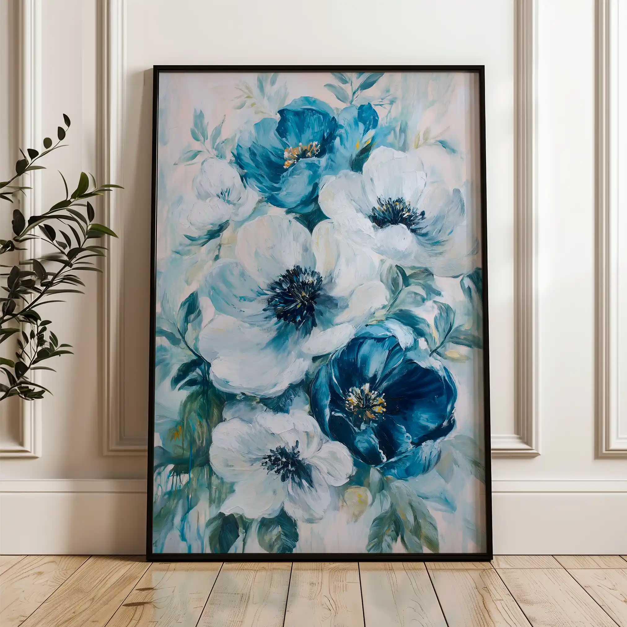 Floral Canvas Wall Art WAD1464-F 90 x 60 cm / Stretched on hidden frame